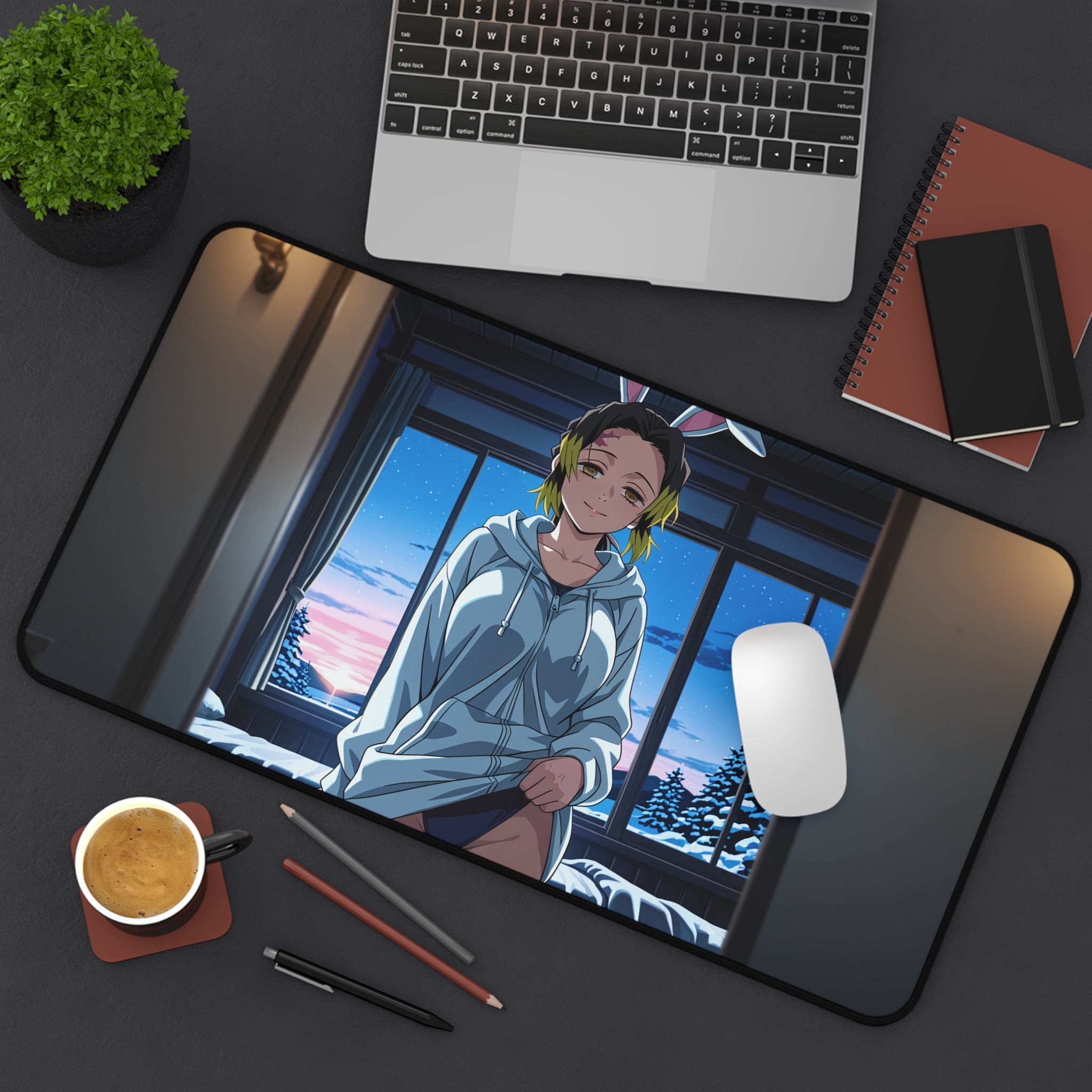Makio (まきを) - Demon Slayer (鬼滅の刃 — Bunny Girls Pt. 1 Desk Mat XL Mouse Pad