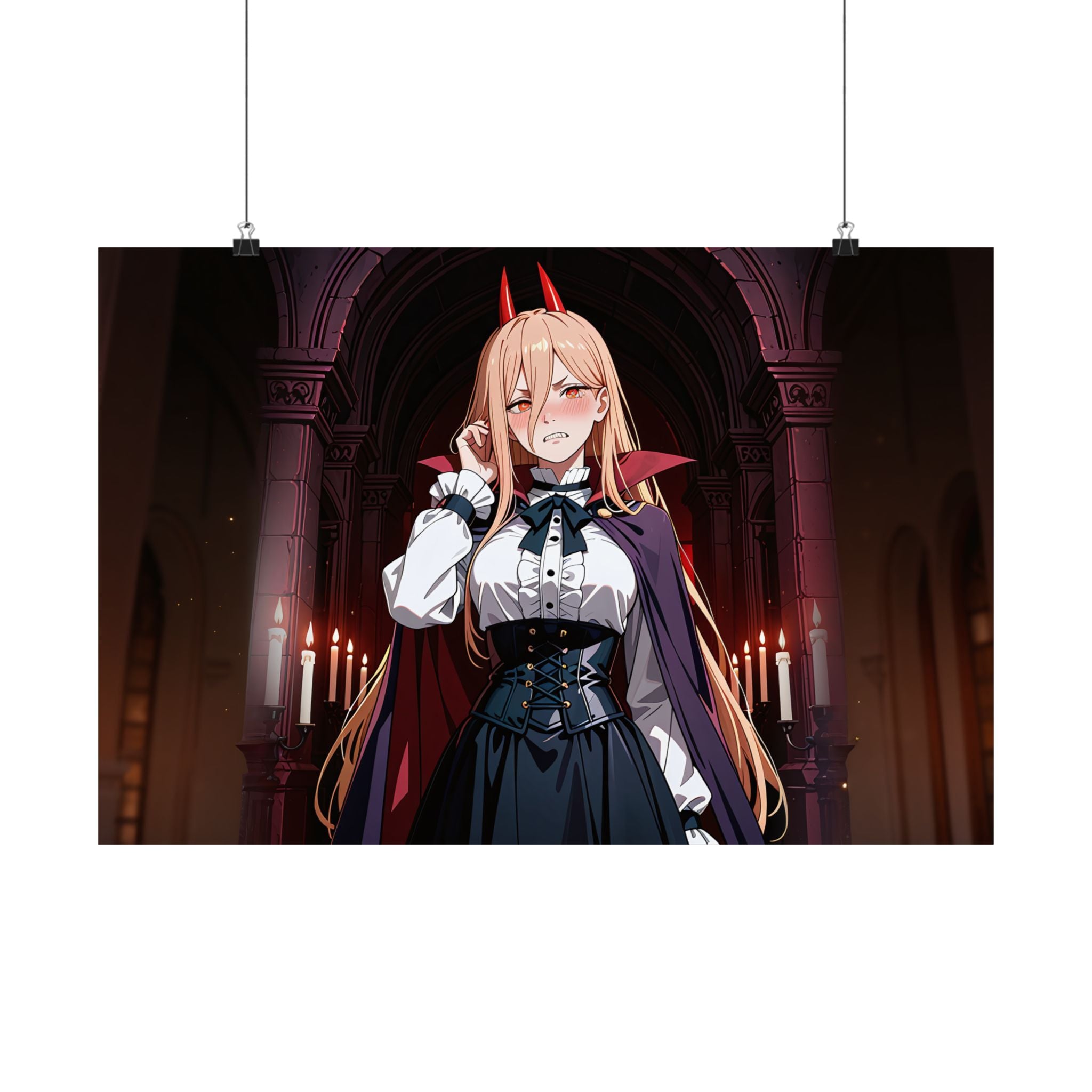 Power Chainsaw Man Gothic Vampire Anime Poster | Bunny Girls Pt. 6