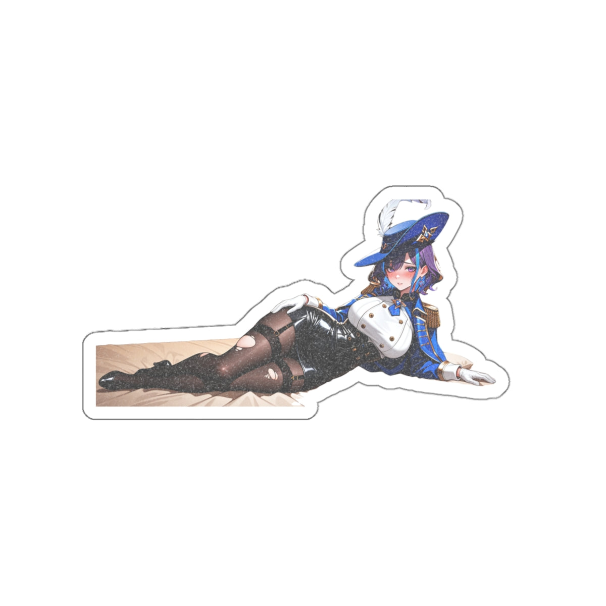 Clorinde Genshin Impact Anime Die Cut Sticker | Pinup Beach Babes Pt. 3
