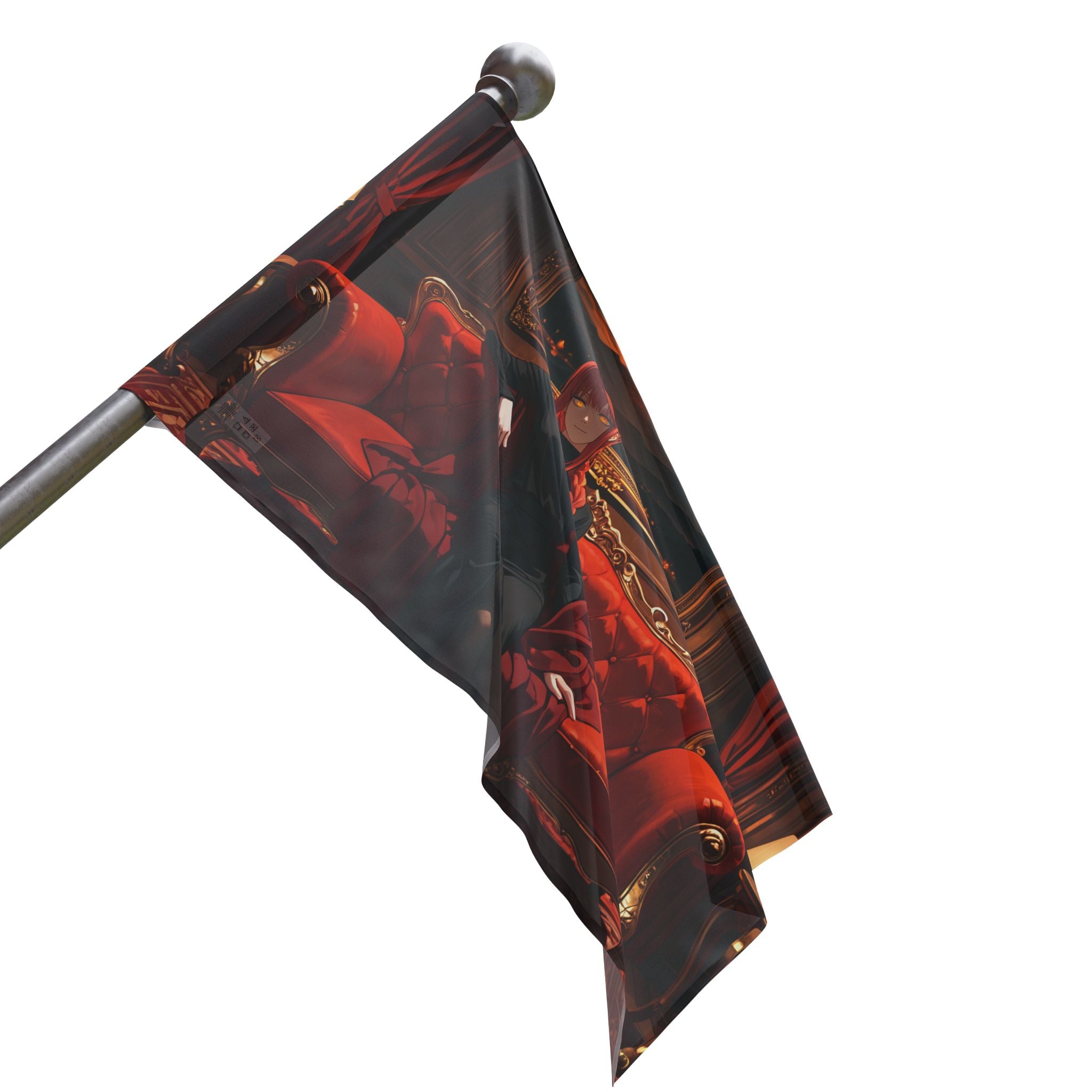 Makima Chainsaw Man Wall Flag | Velvet Boudoir Anime Banner — Boudoir Pt. 1