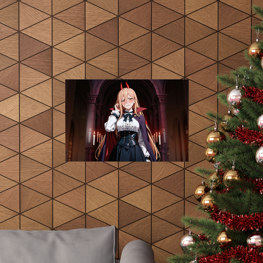 Power Chainsaw Man Gothic Vampire Anime Poster | Bunny Girls Pt. 6