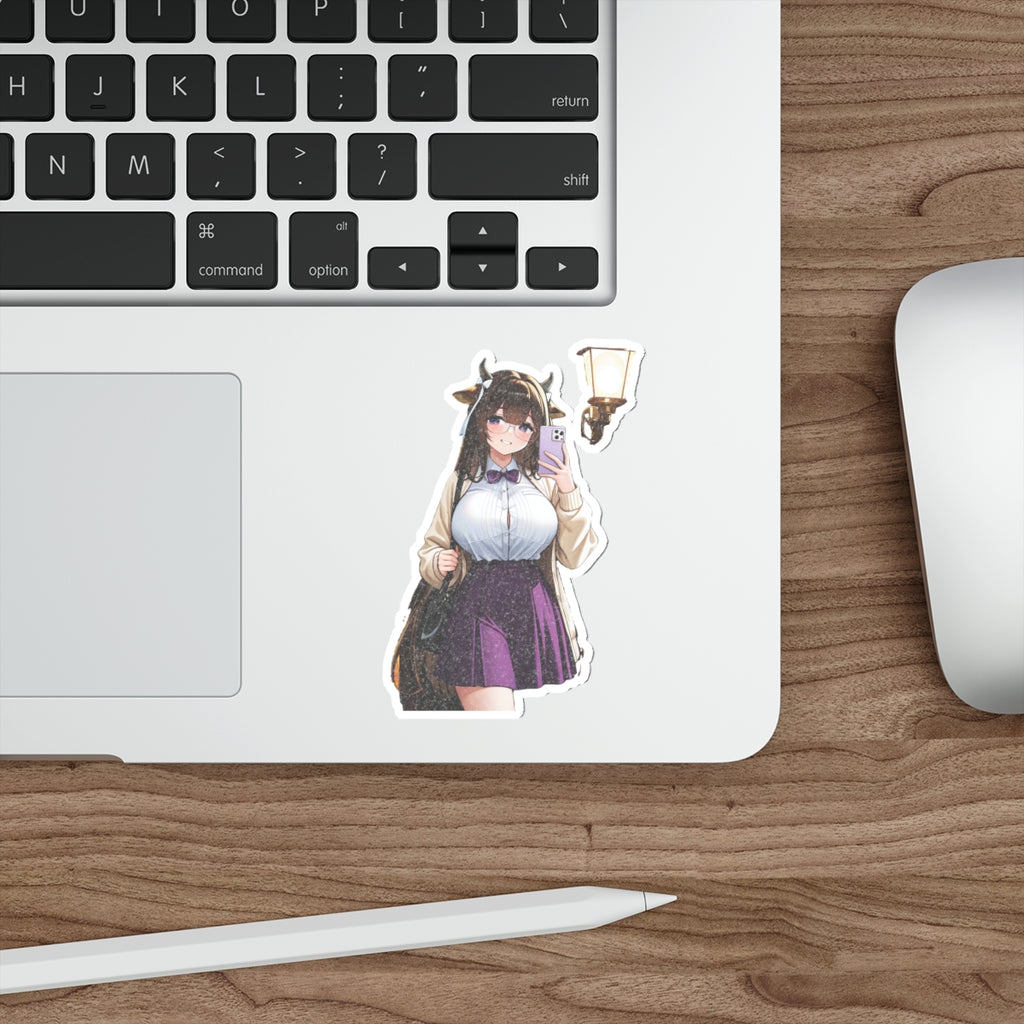 Kashino Azur Lane Anime Vinyl Sticker | Librarian Bookstore Soft Cute Fan Art