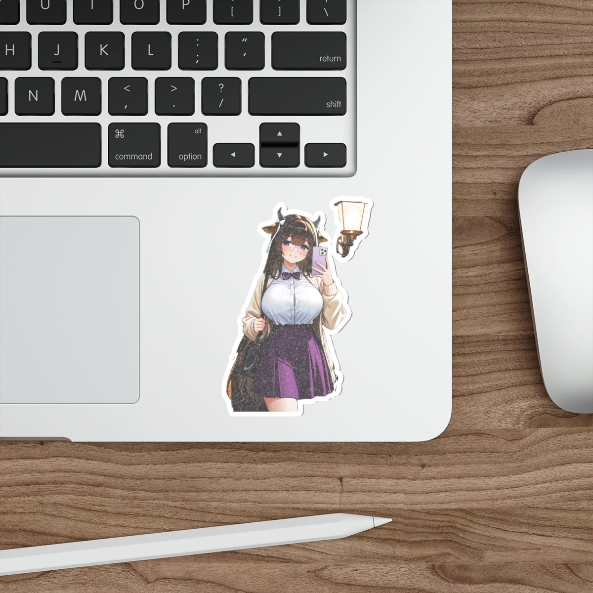 Kashino Azur Lane Anime Vinyl Sticker | Librarian Bookstore Soft Cute Fan Art