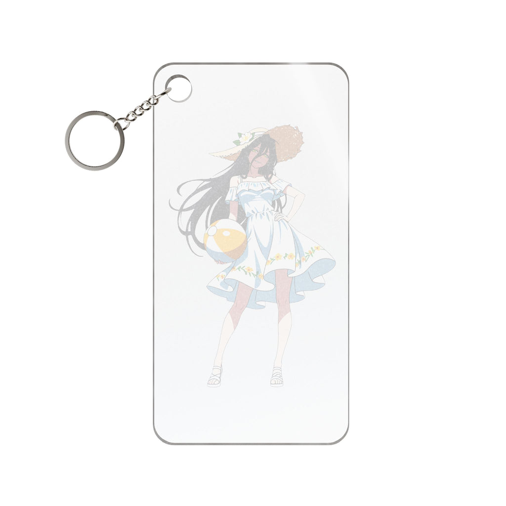 Albedo Overlord Summer Beach Anime Keychain Charm | Pinup Fan Art