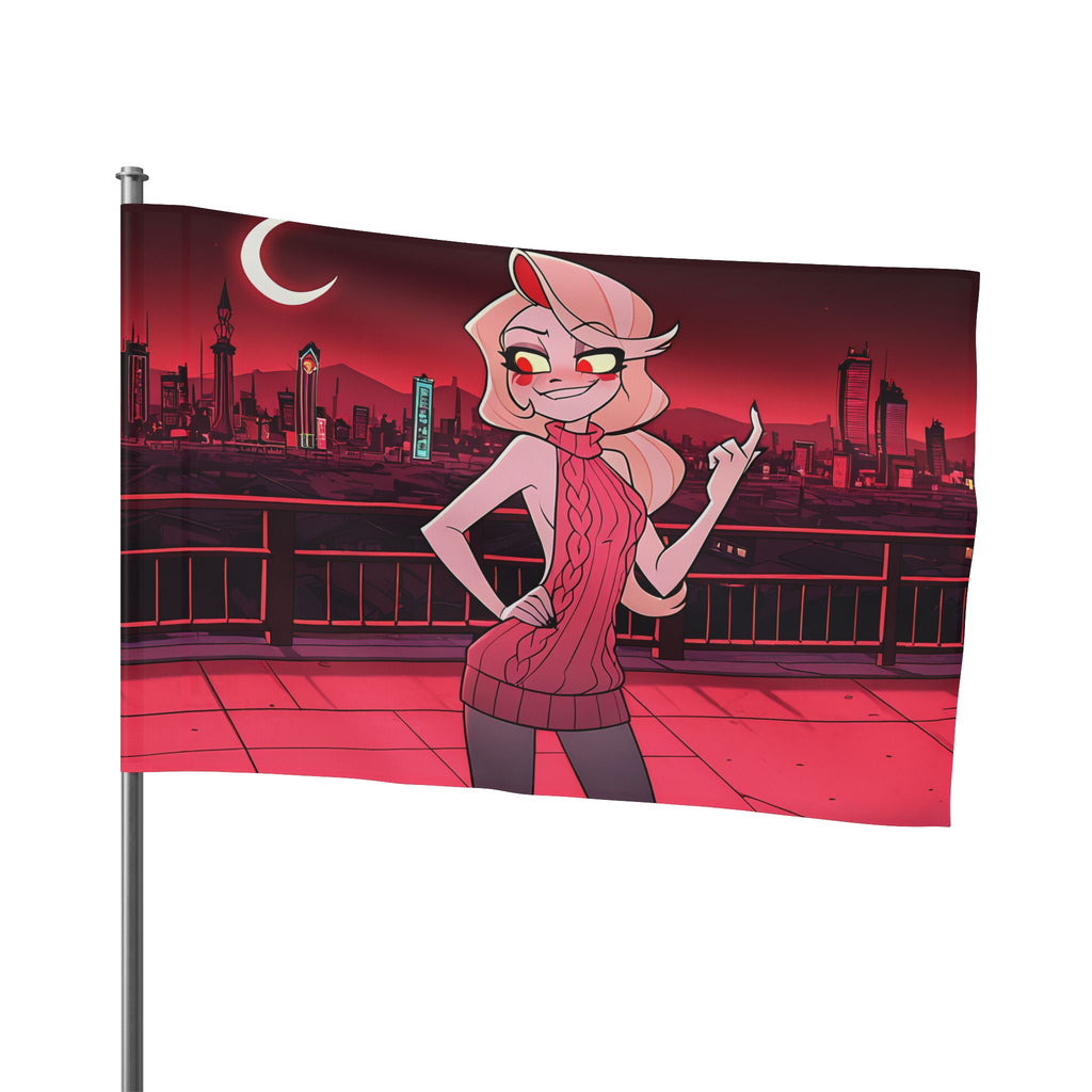 Charlie Morningstar Hazbin Hotel Spicy Wall Flag Pinup — Virgin Killer Pt. 2