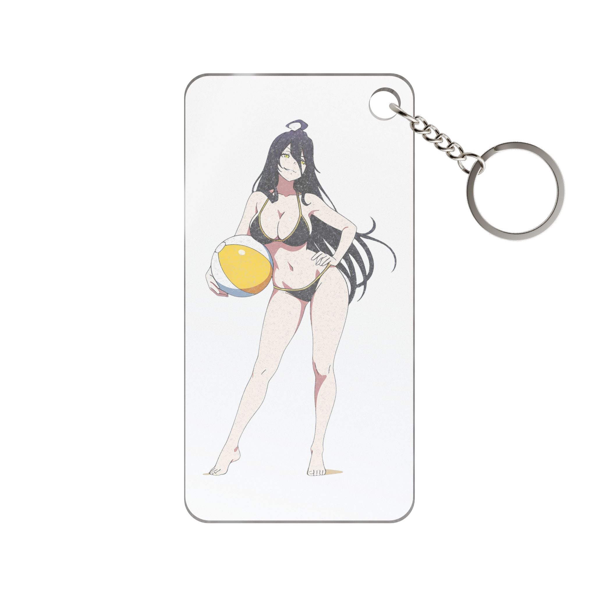 Albedo Overlord Spicy Summer Anime Keychain Charm | Pinup Fan Art