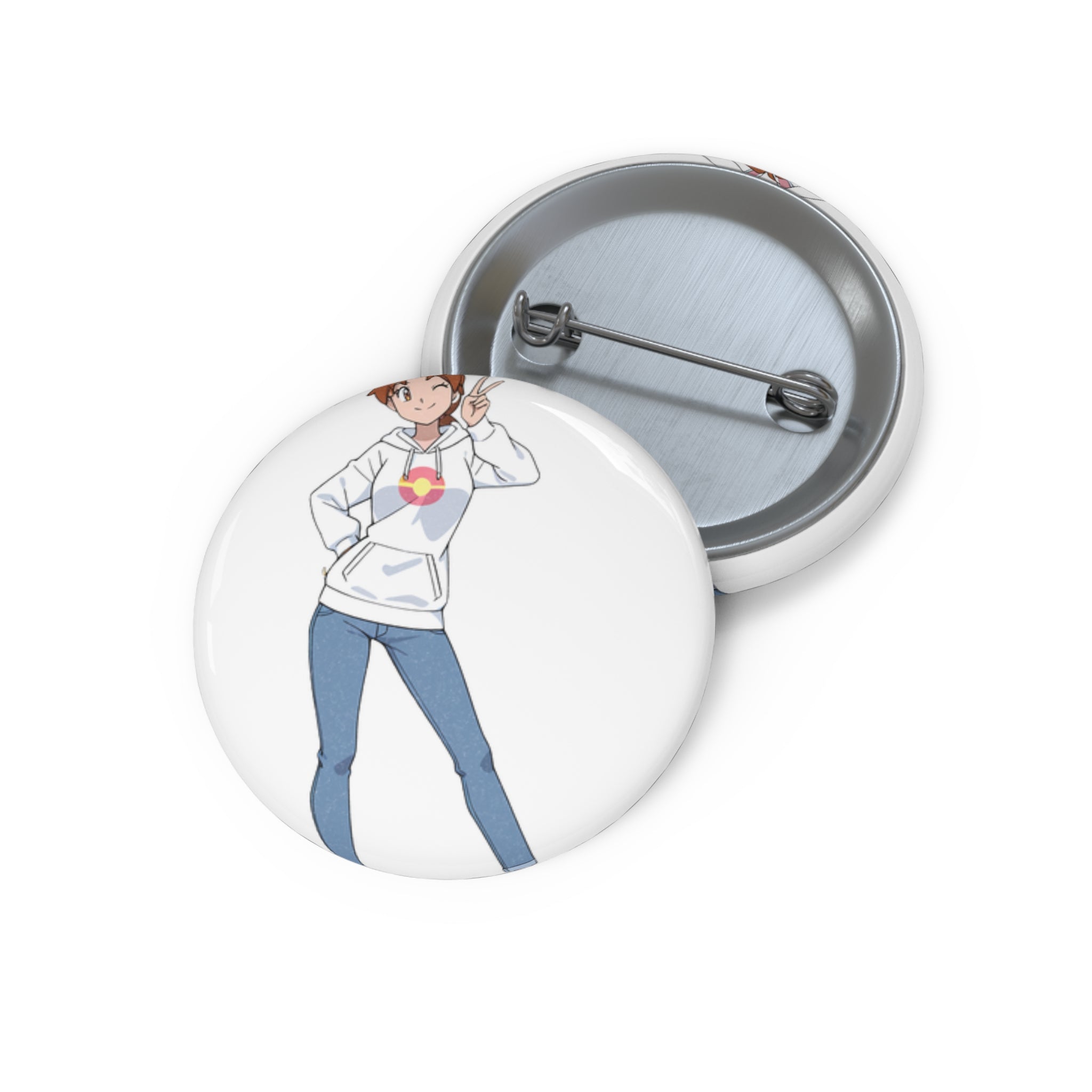 Delia Ketchum Anime Pin Button Bunny Suit Pinup — Bunny Girls Pt. 1