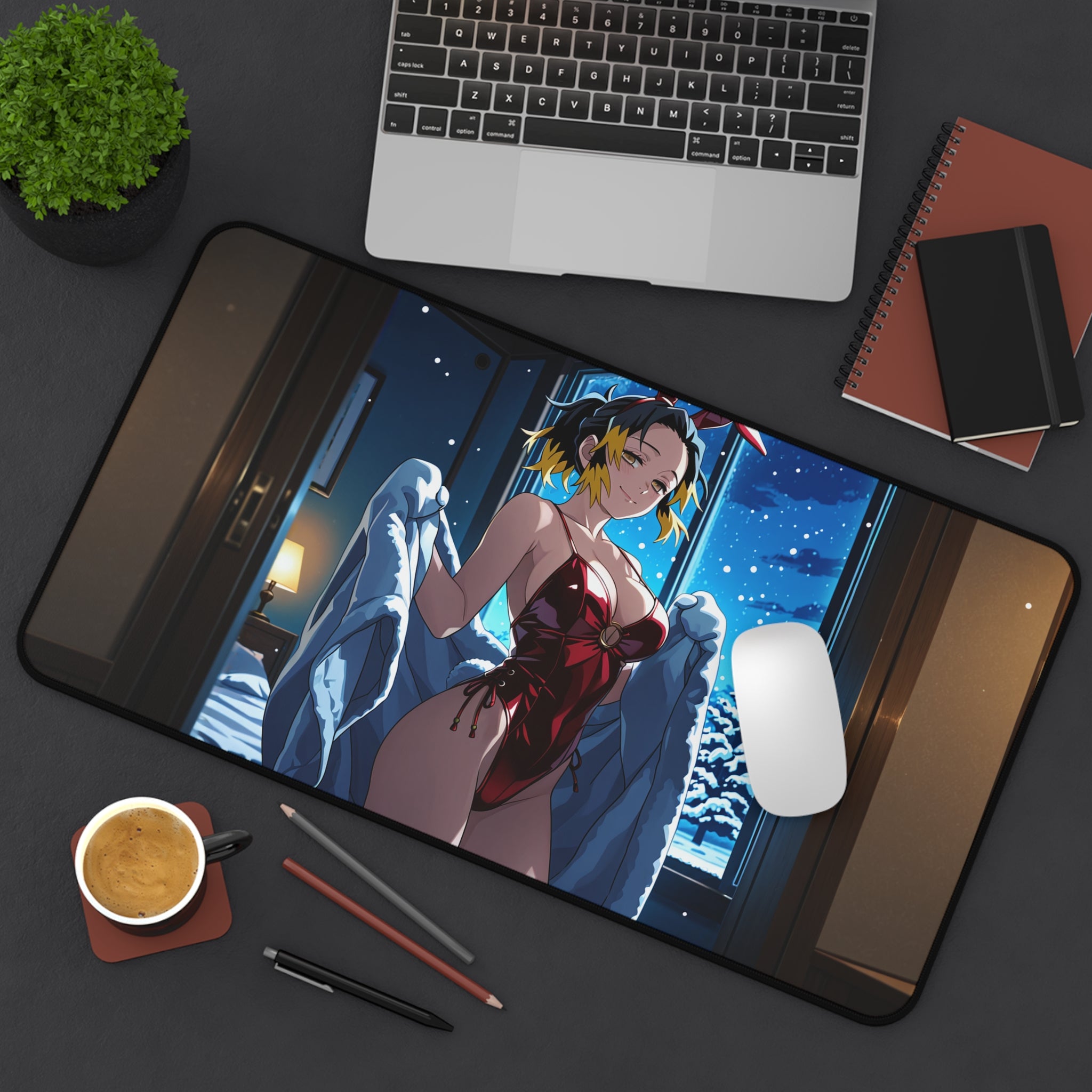 Makio (まきを) - Demon Slayer (鬼滅の刃 — Bunny Girls Pt. 1 (Spicy) Desk Mat XL Mouse P