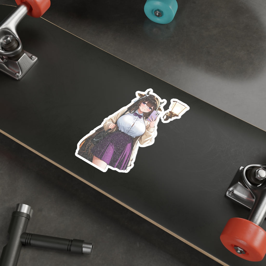 Kashino Azur Lane Anime Vinyl Sticker | Librarian Bookstore Soft Cute Fan Art
