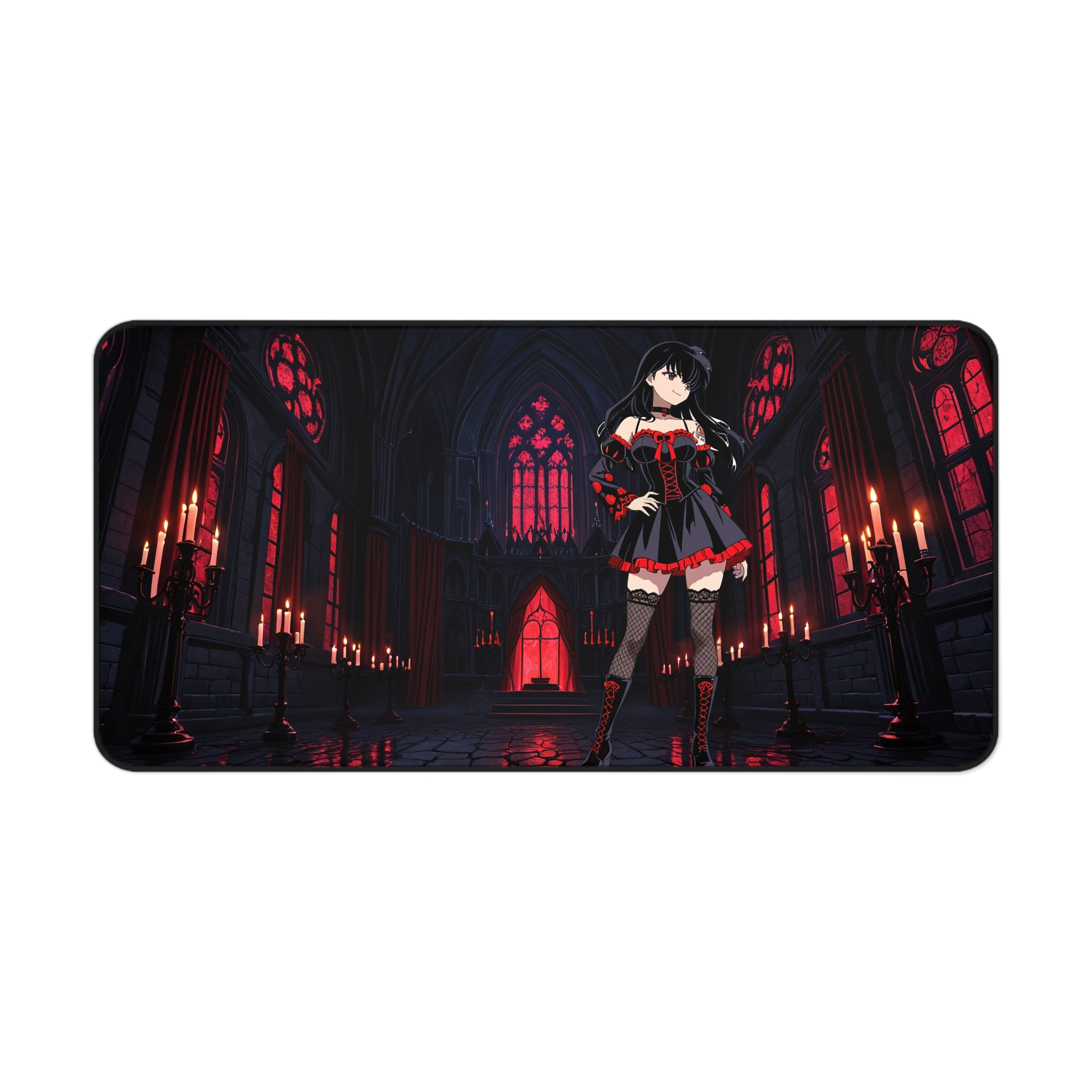 Kagome Inuyasha Gothic Anime Desk Mat | Dark Aesthetic XL — Goth Girls Pt. 1