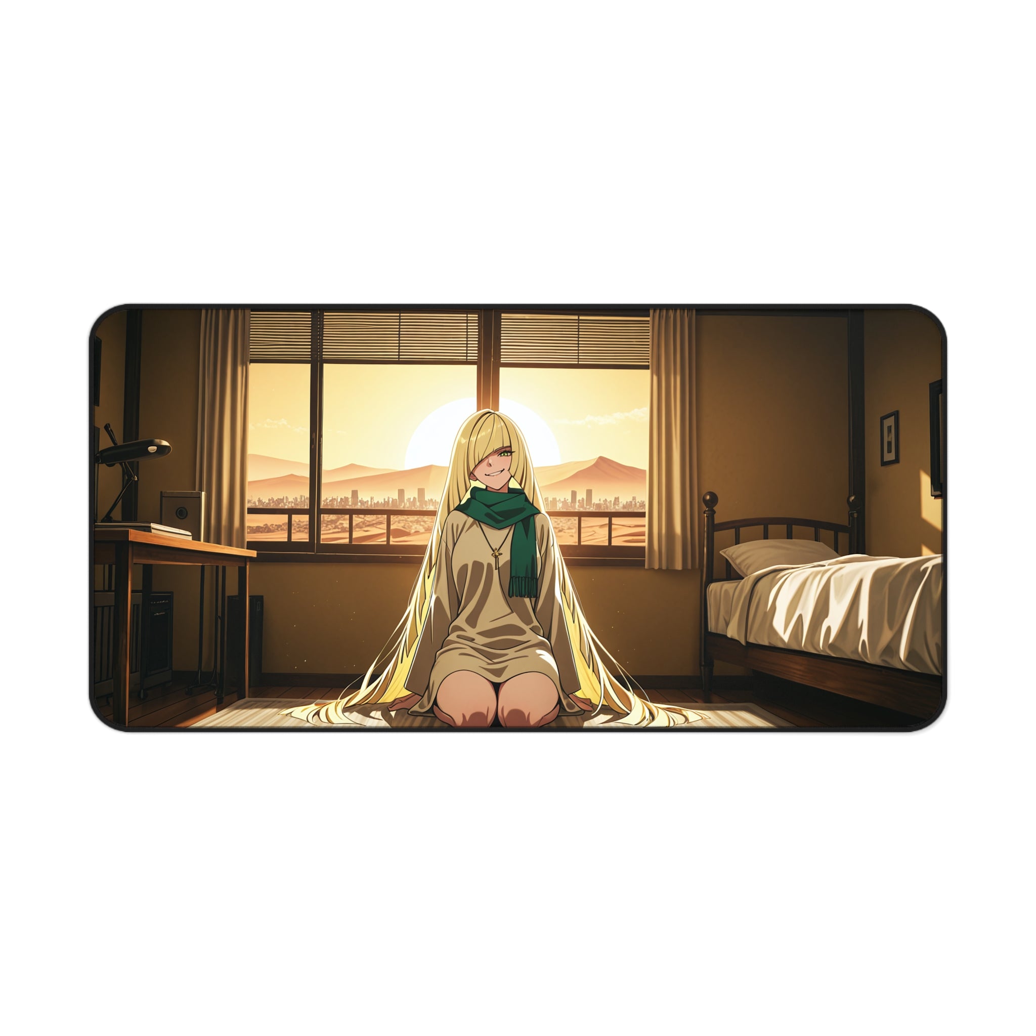 Lusamine Anime Pinup Desk Mat | Fan Art Gaming Mouse Pad XL — Boudoir Pt. 5