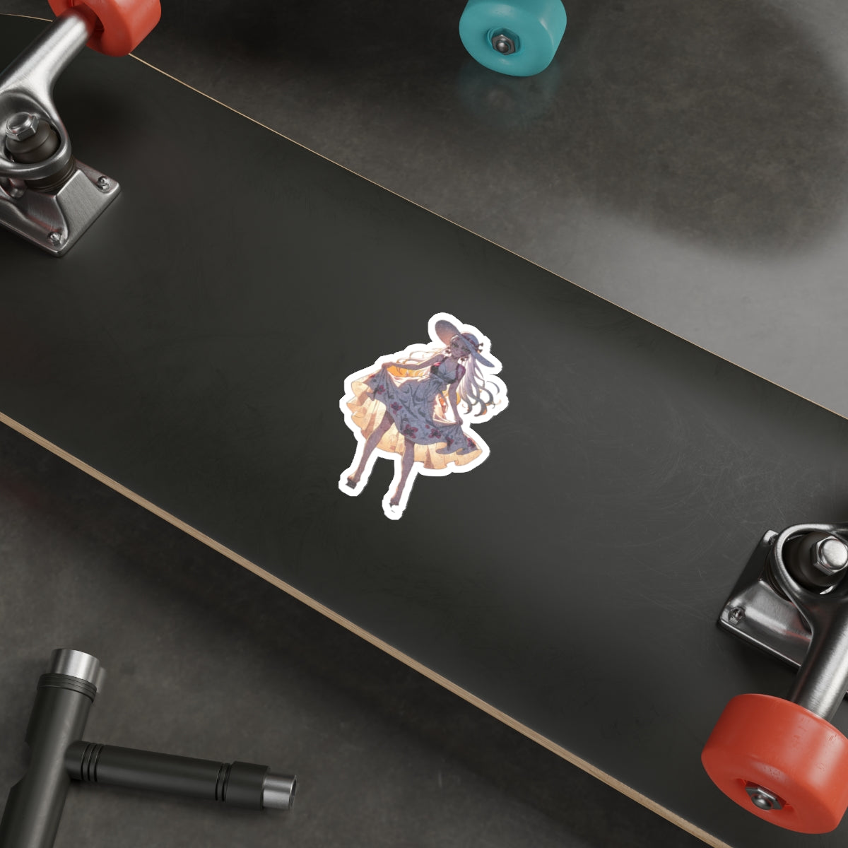 Daki Demon Slayer Anime Die Cut Vinyl Sticker Sunset Beach — Beach Babes Pt. 2