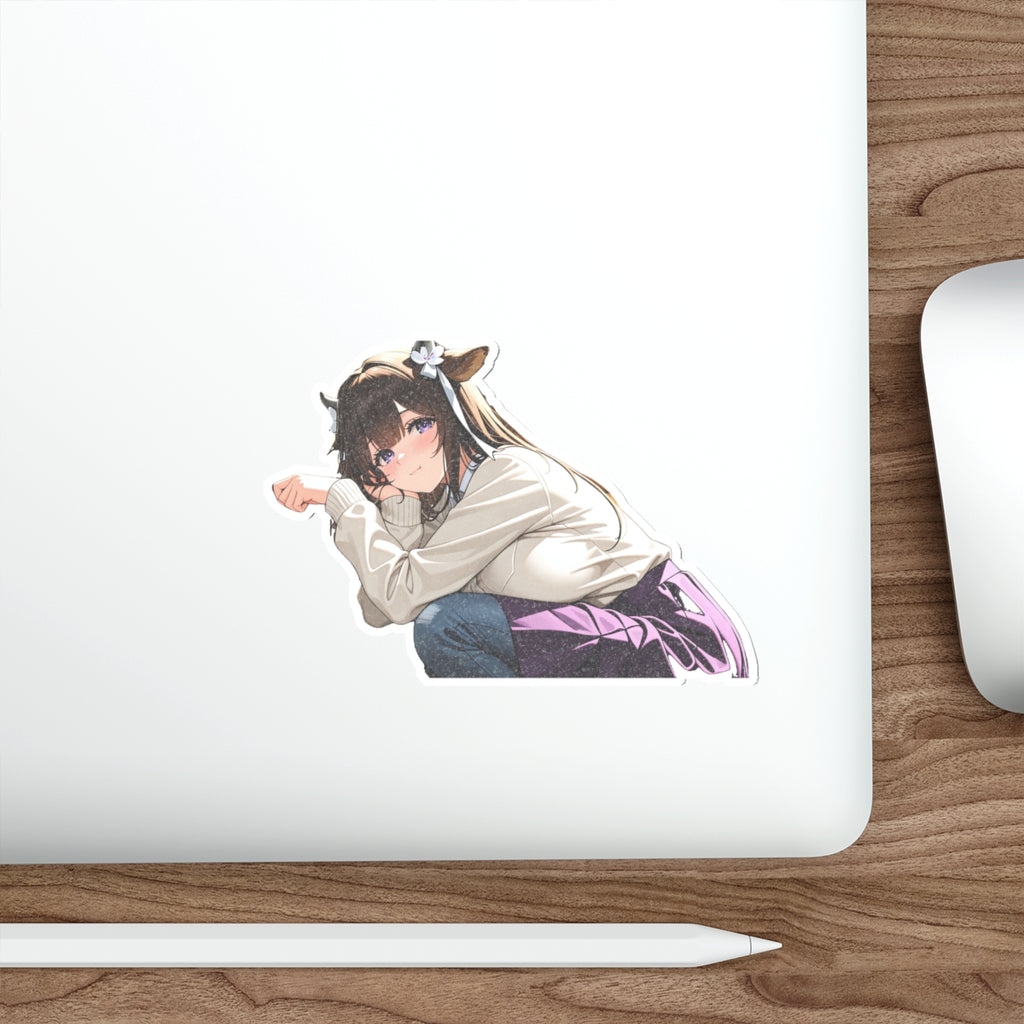 Kashino Azur Lane Anime Vinyl Sticker | Varsity Jacket Soft Cute Fan Art