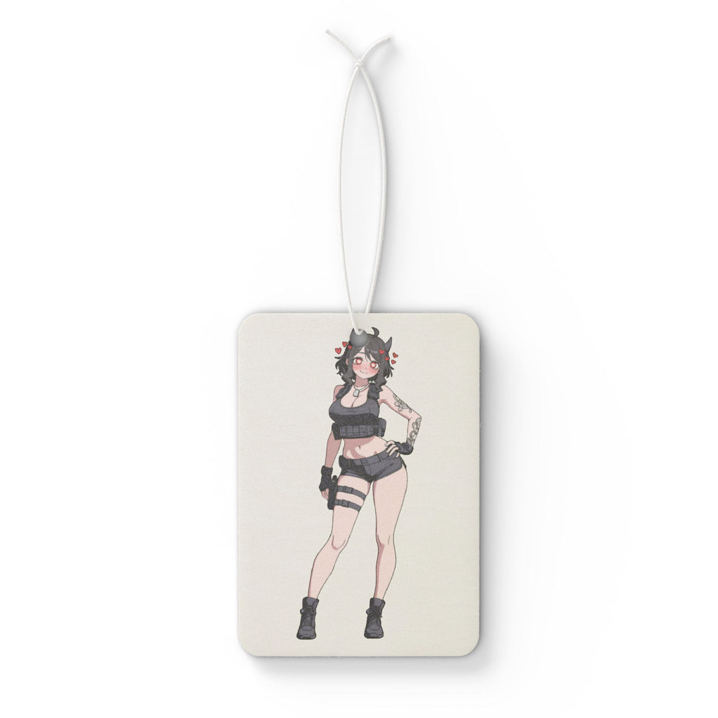 Modeus Helltaker Spicy Anime Car Air Freshener | Tactical Pinup Art