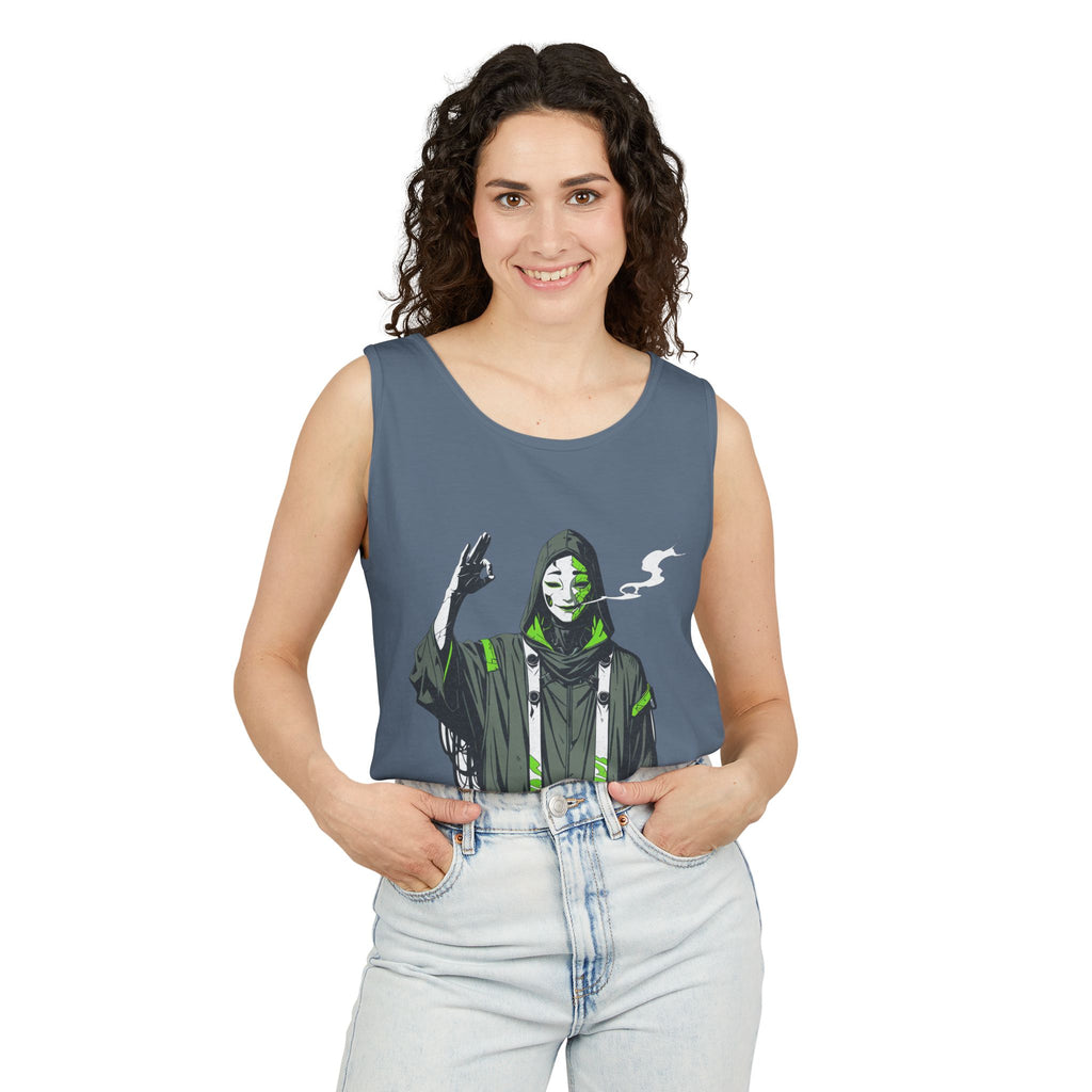 Anime Streetwear Tank Top | Serpent Shaman Spirit Caller Graphic