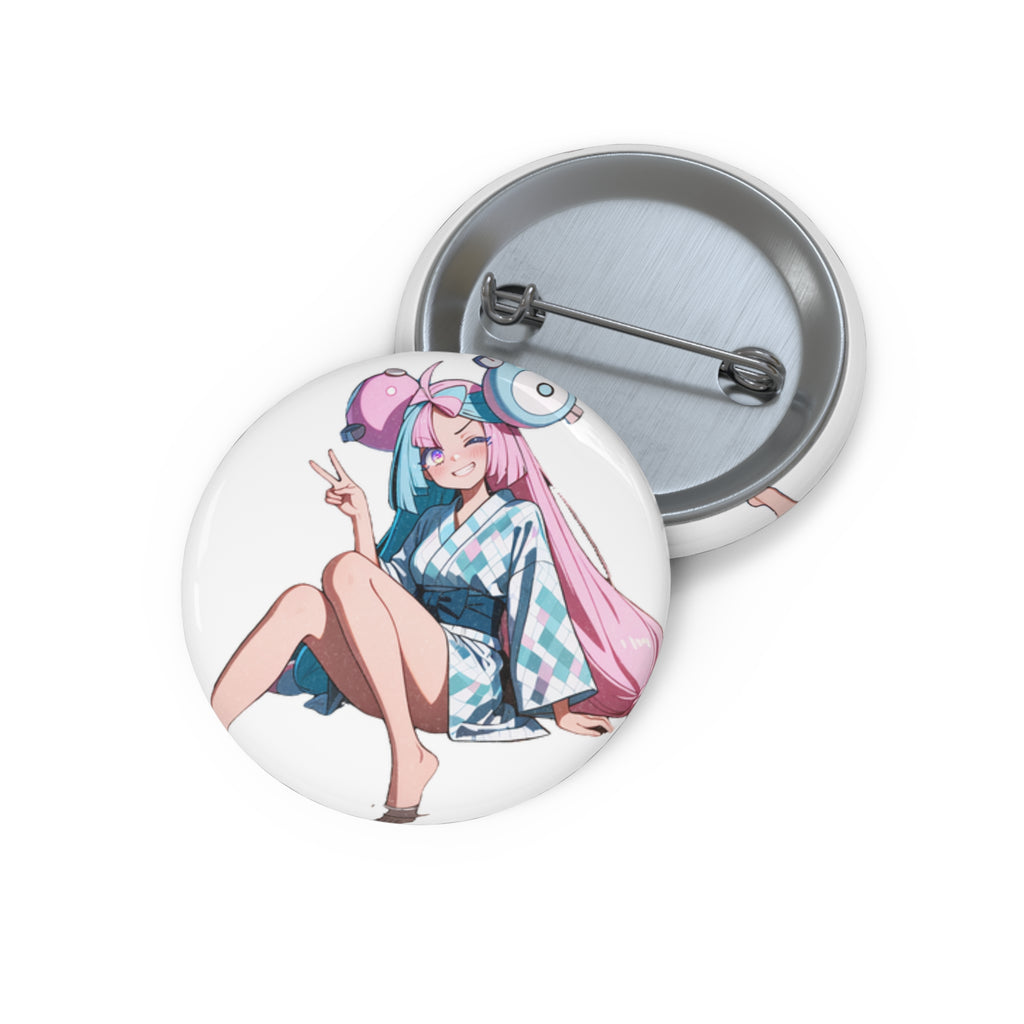 Iono Anime Pin Button Moonlit Onsen Fan Art — Onsen Pt. 2
