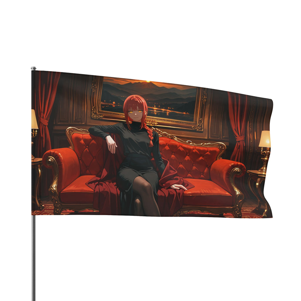 Makima Chainsaw Man Wall Flag | Velvet Boudoir Anime Banner — Boudoir Pt. 1
