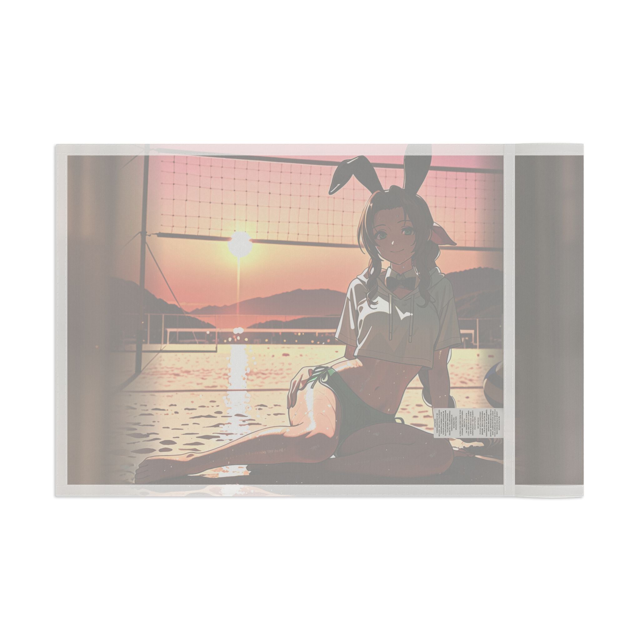 Aerith FF7 Anime Wall Flag Beach Bunny Pinup Banner — Bunny Girls Pt. 8