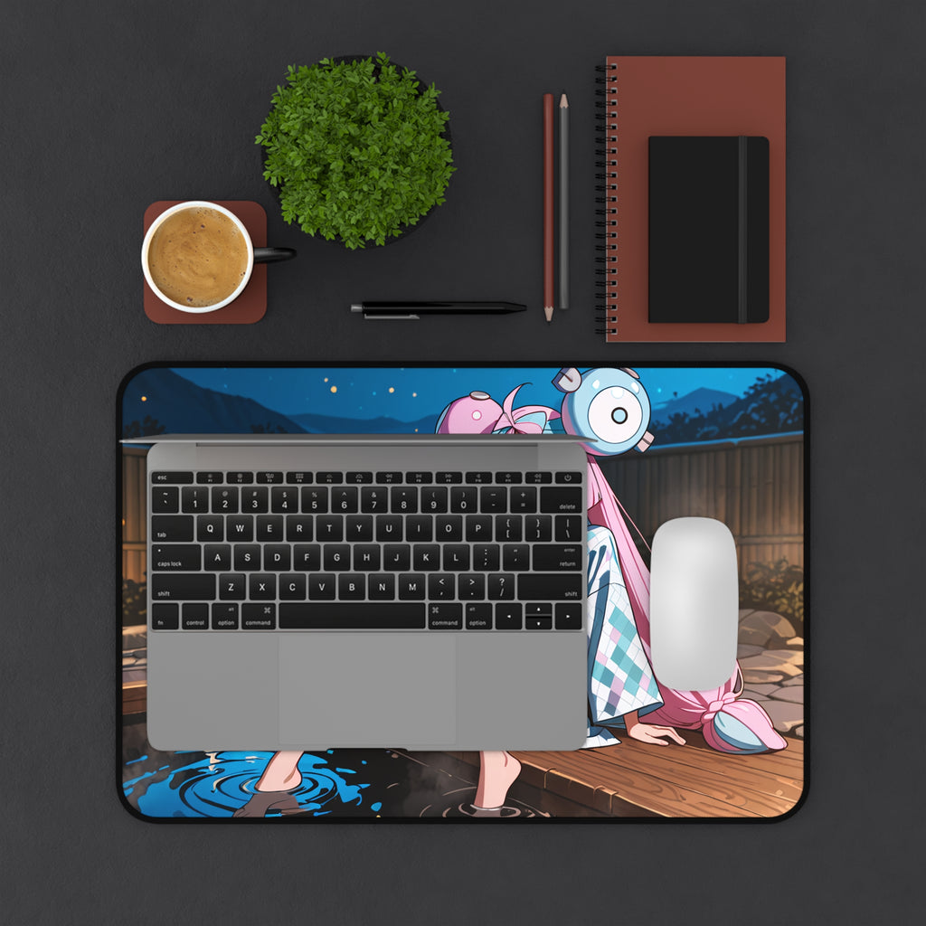 Iono Anime Desk Mat Moonlit Onsen Fan Art XL Mouse Pad — Onsen Pt. 2