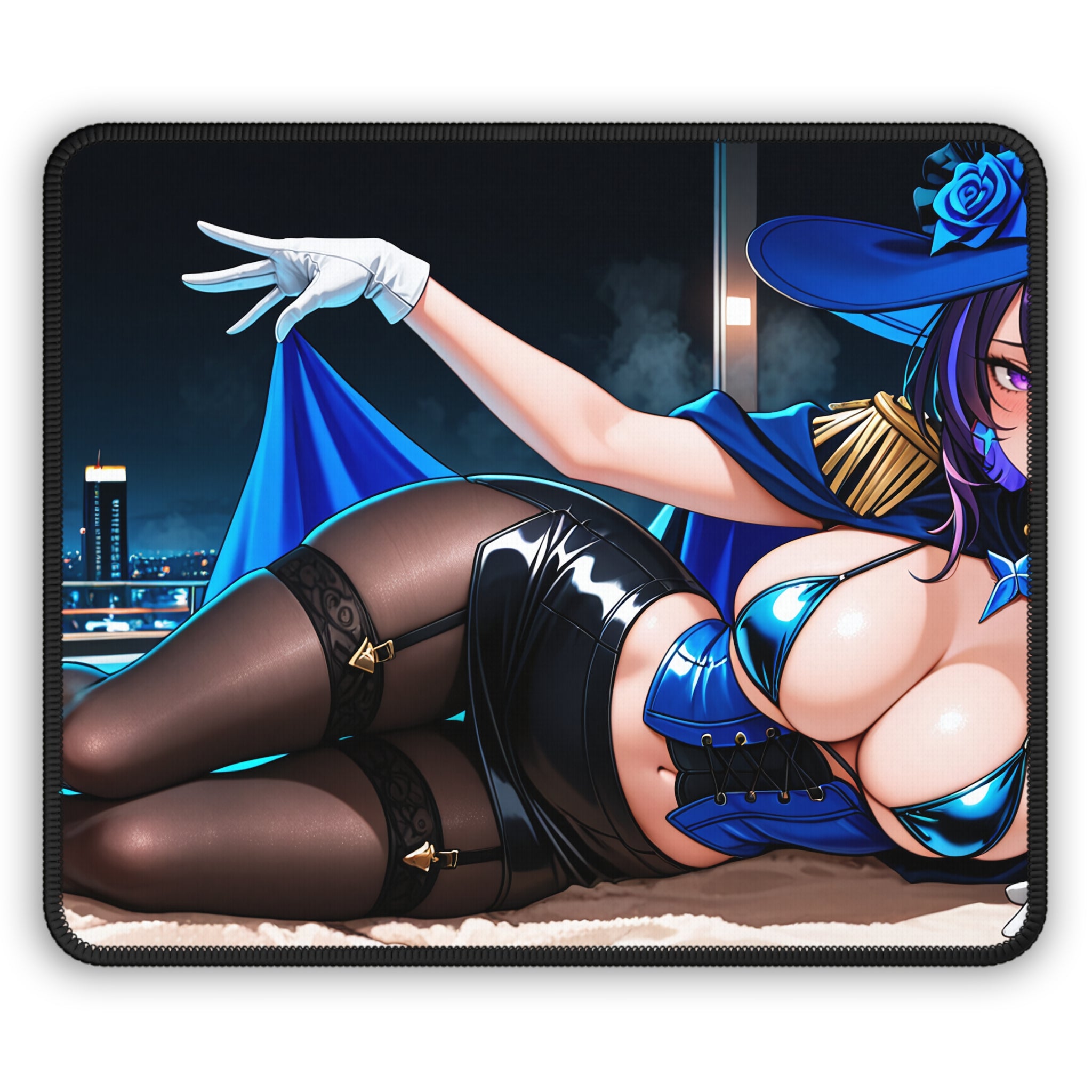 Clorinde Genshin Impact Spicy Pinup Mouse Pad Anime Desk Mat Beach Babes Pt. 4