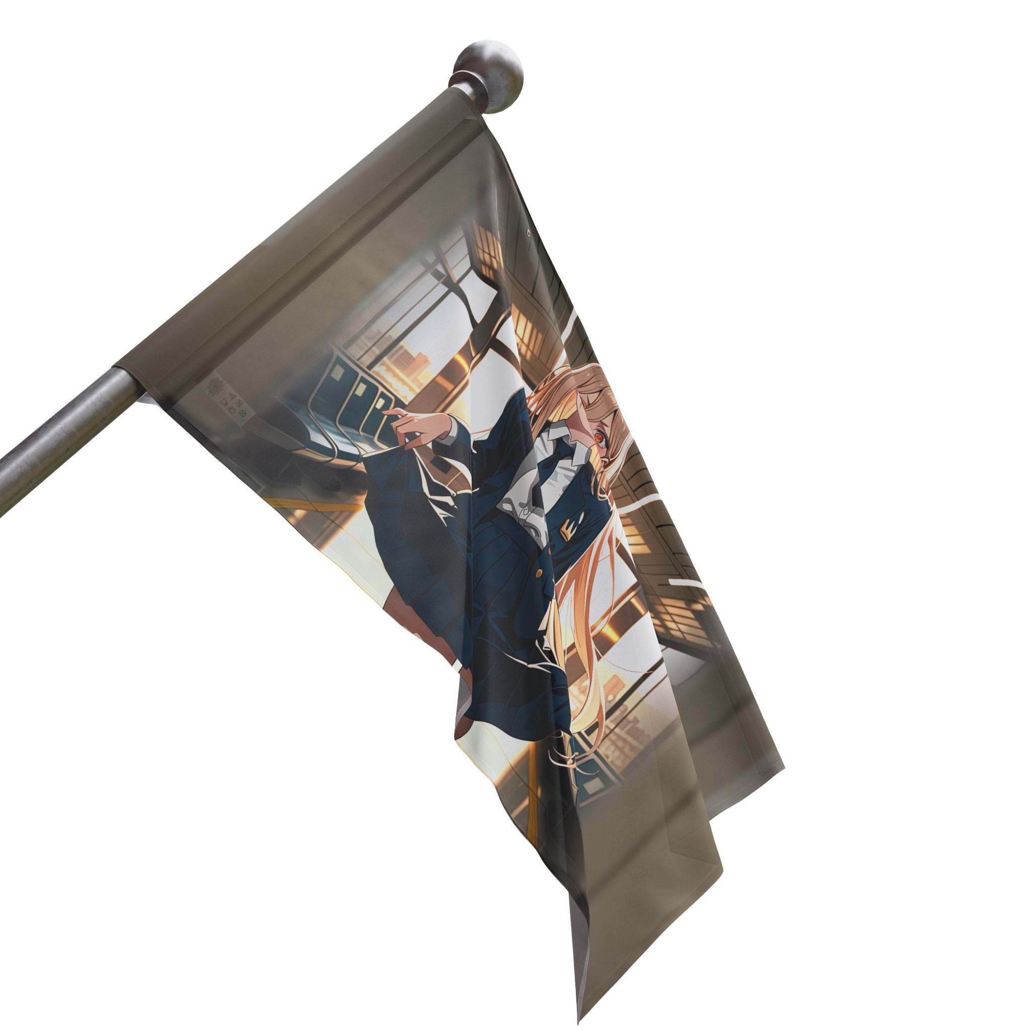 Power Chainsaw Man Flight Attendant Anime Wall Flag | Bunny Girls Pt. 7