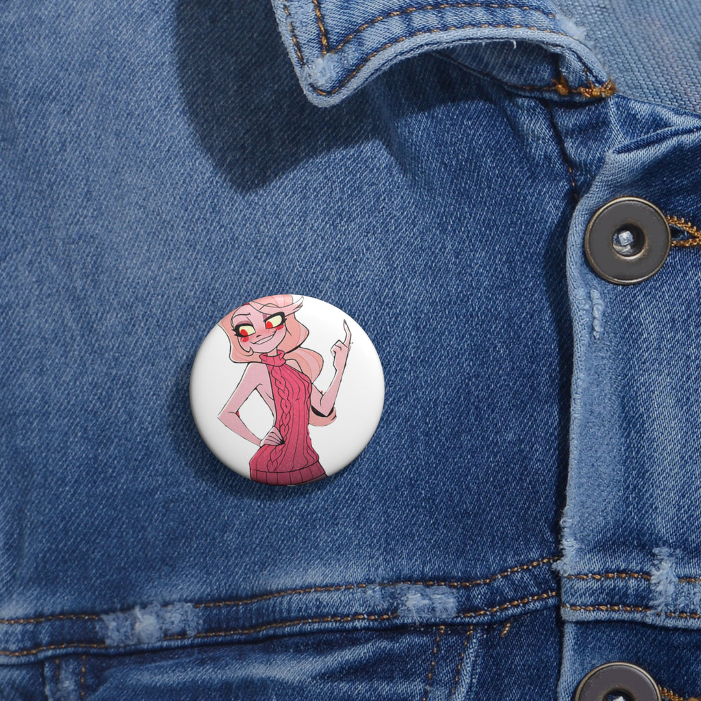 Charlie Morningstar Hazbin Hotel Anime Pin Button Spicy — Virgin Killer Pt. 2