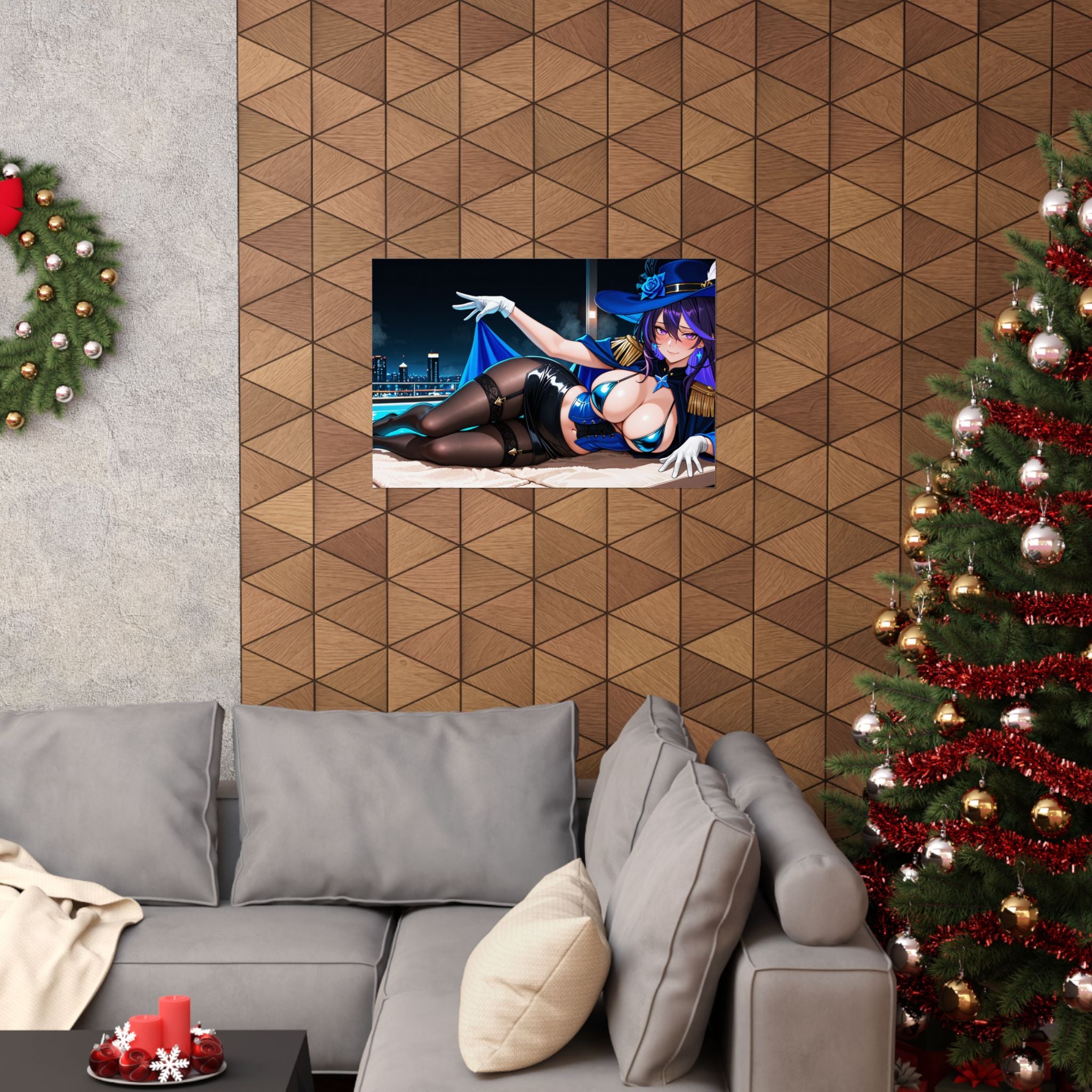 Clorinde Genshin Impact Spicy Anime Wall Art Poster | Pinup — Beach Babes Pt. 4