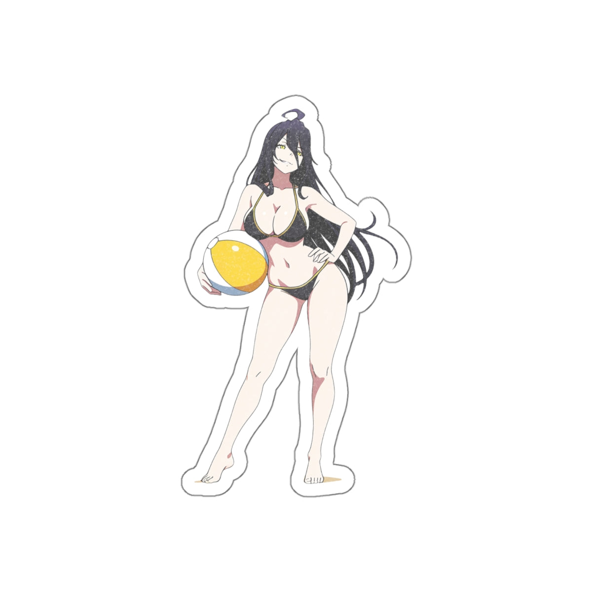 Albedo Overlord Spicy Pinup Anime Sticker | Summer Die Cut — Beach Babes Pt. 1