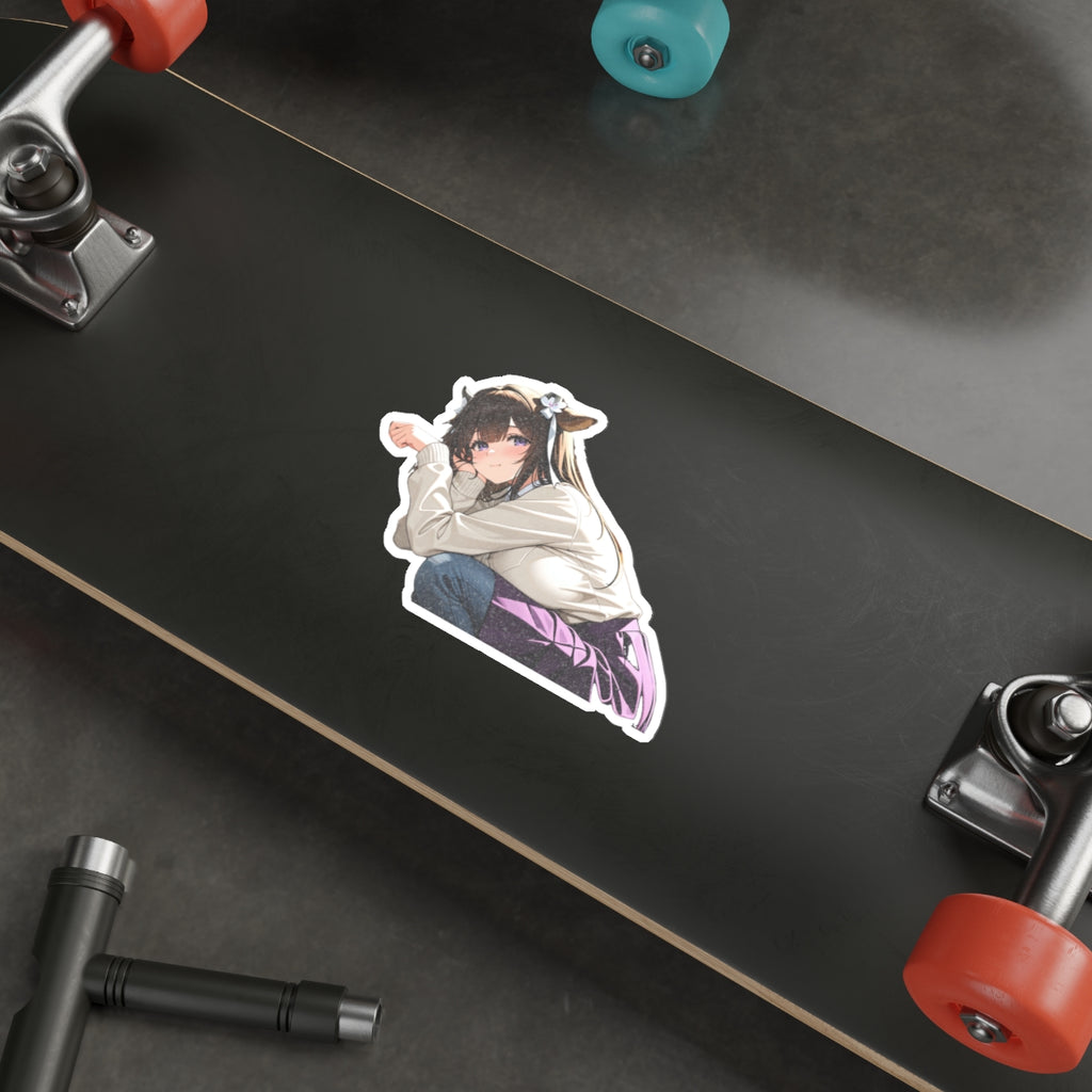 Kashino Azur Lane Anime Vinyl Sticker | Varsity Jacket Soft Cute Fan Art