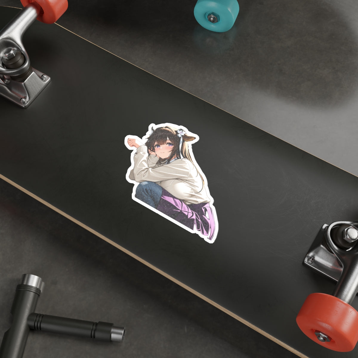 Kashino Azur Lane Anime Vinyl Sticker | Varsity Jacket Soft Cute Fan Art