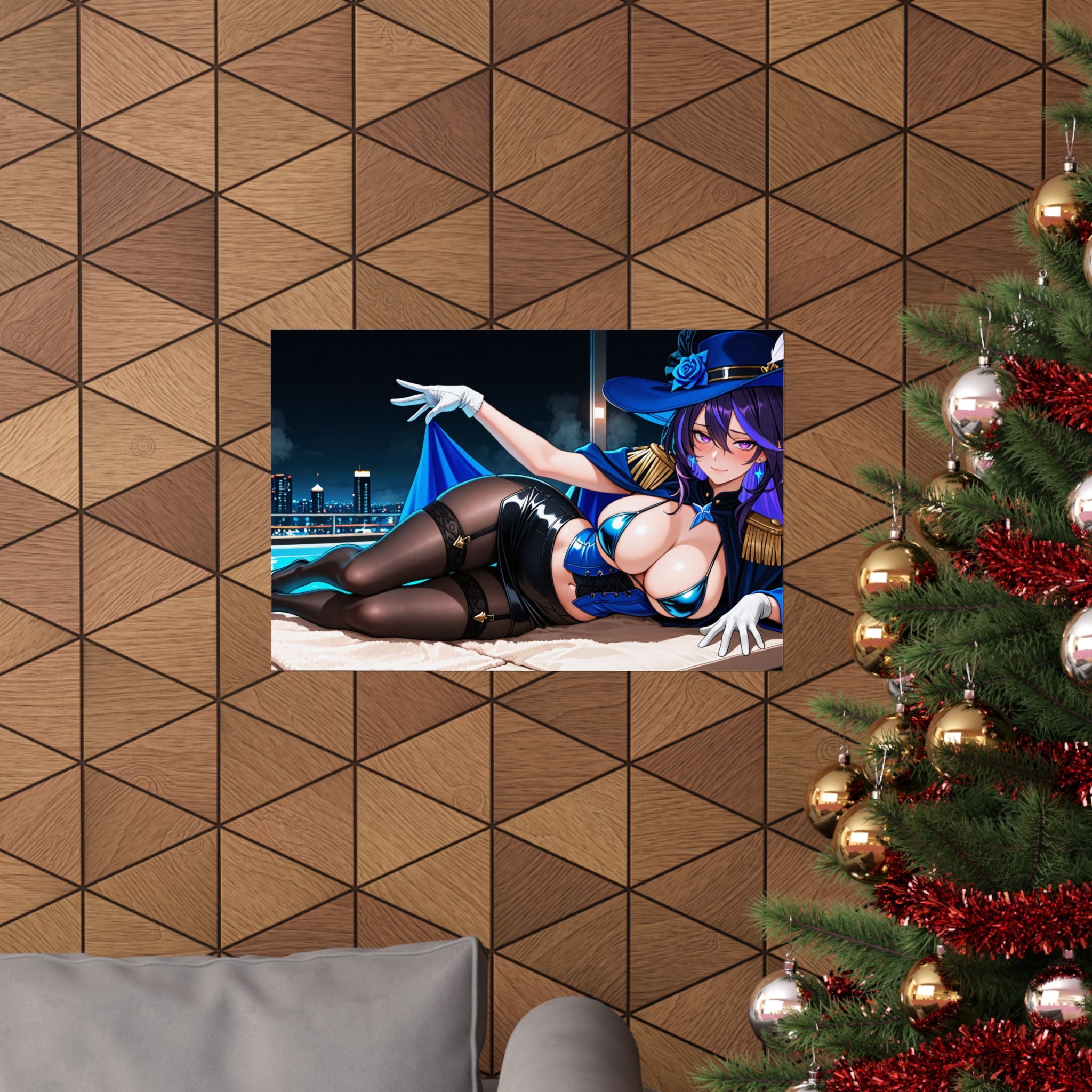 Clorinde Genshin Impact Spicy Anime Wall Art Poster | Pinup — Beach Babes Pt. 4