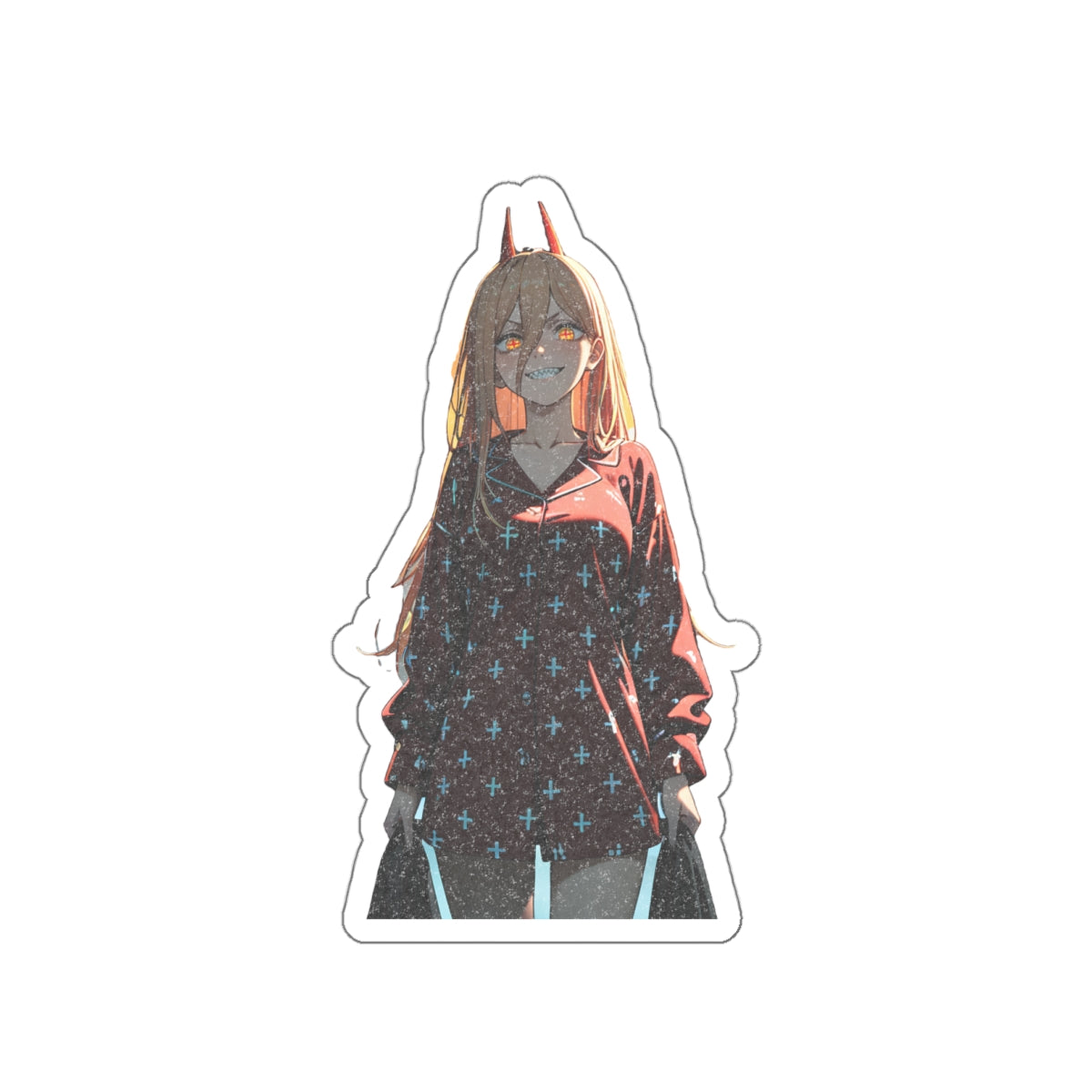 Power Chainsaw Man Pinup Anime Die Cut Vinyl Sticker | Fan Art Decal