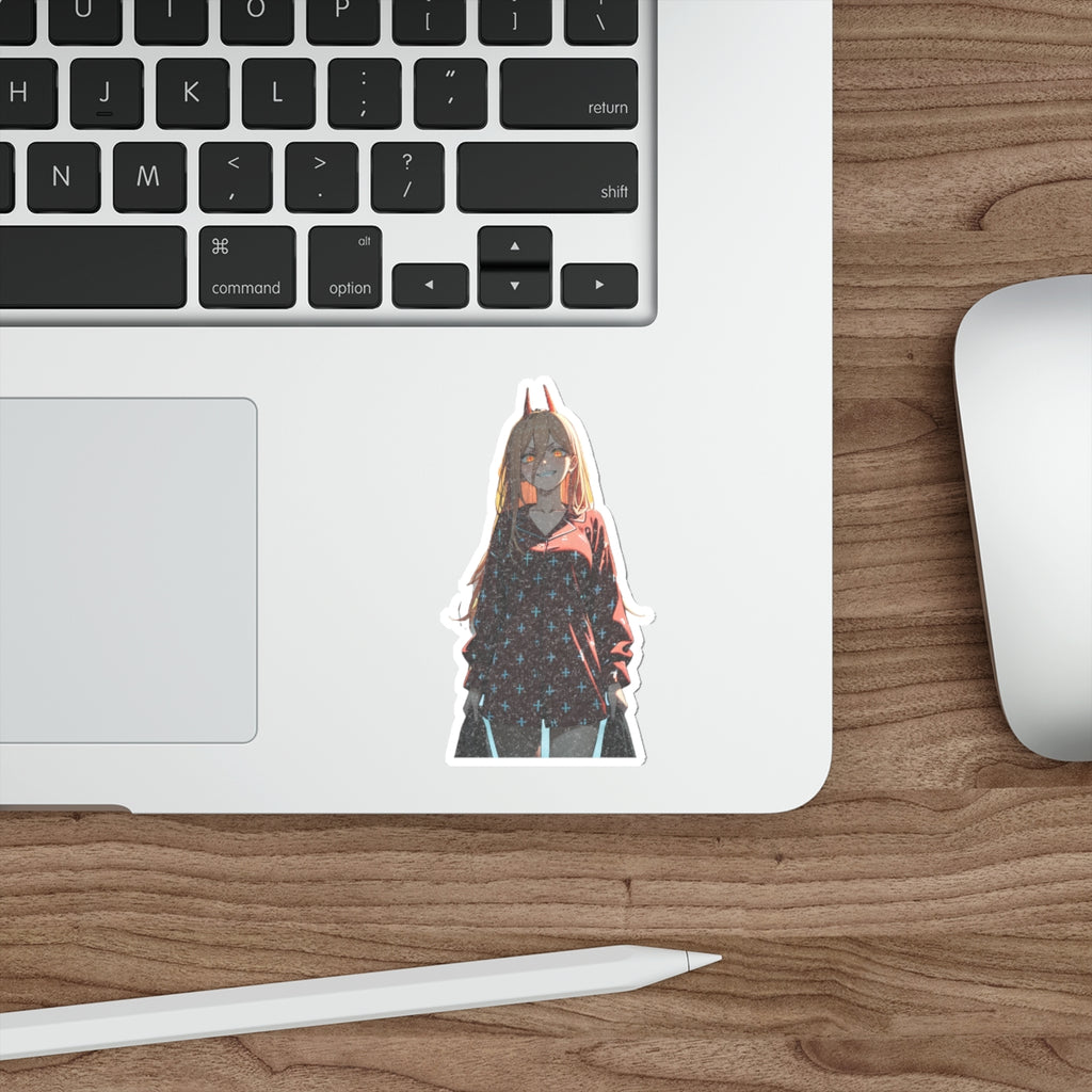 Power Chainsaw Man Pinup Anime Die Cut Vinyl Sticker | Fan Art Decal