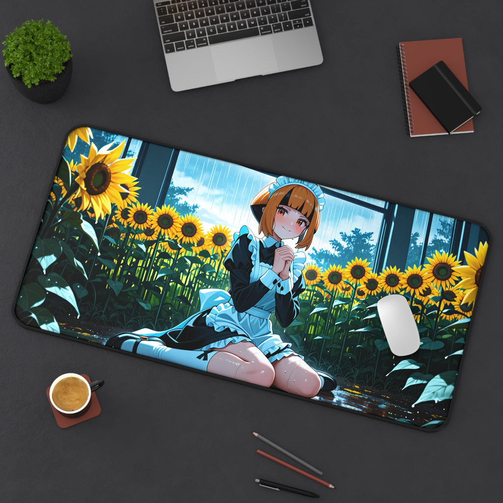Gardenia Anime Desk Mat soft cute fan art flower field