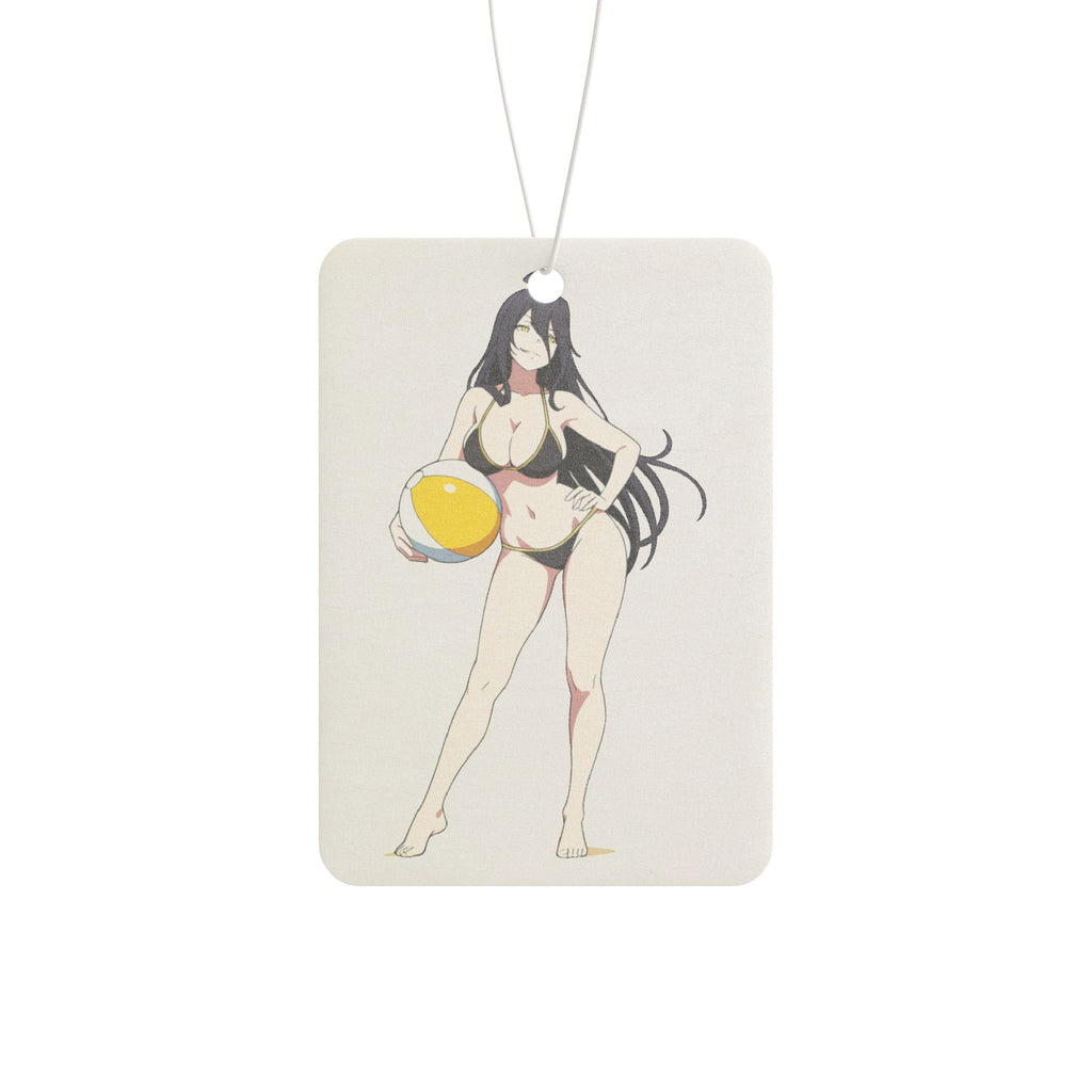 Albedo Overlord Spicy Anime Car Air Freshener | Summer Beach Pinup Fan Art