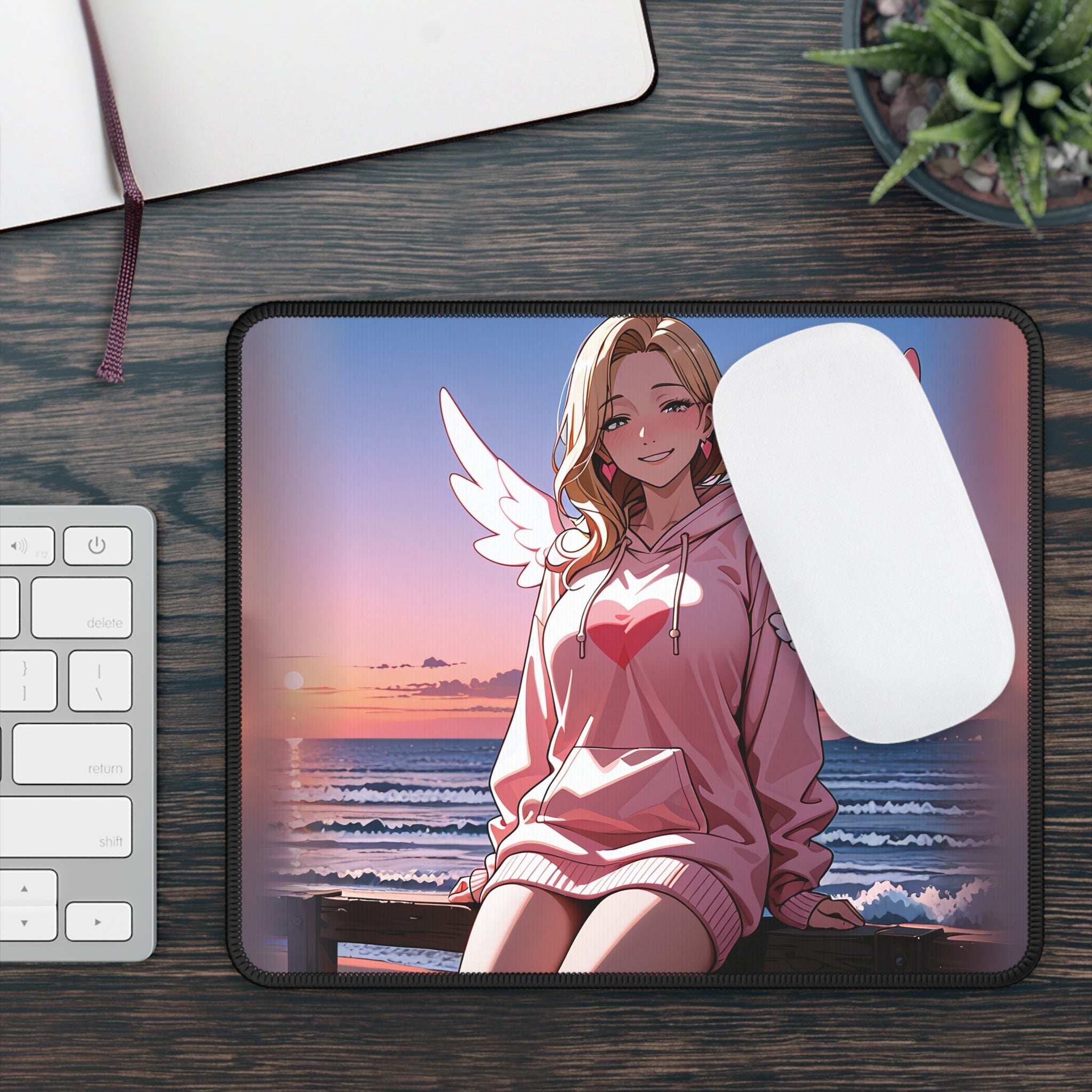 Kirara Hoshi JJK Anime Mouse Pad Cupid Beach Pinup Desk Mat — Beach Babes Pt. 5