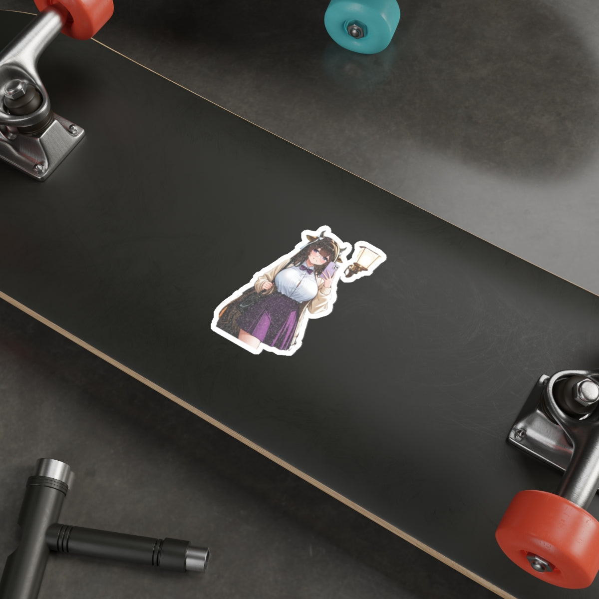 Kashino Azur Lane Anime Vinyl Sticker | Librarian Bookstore Soft Cute Fan Art