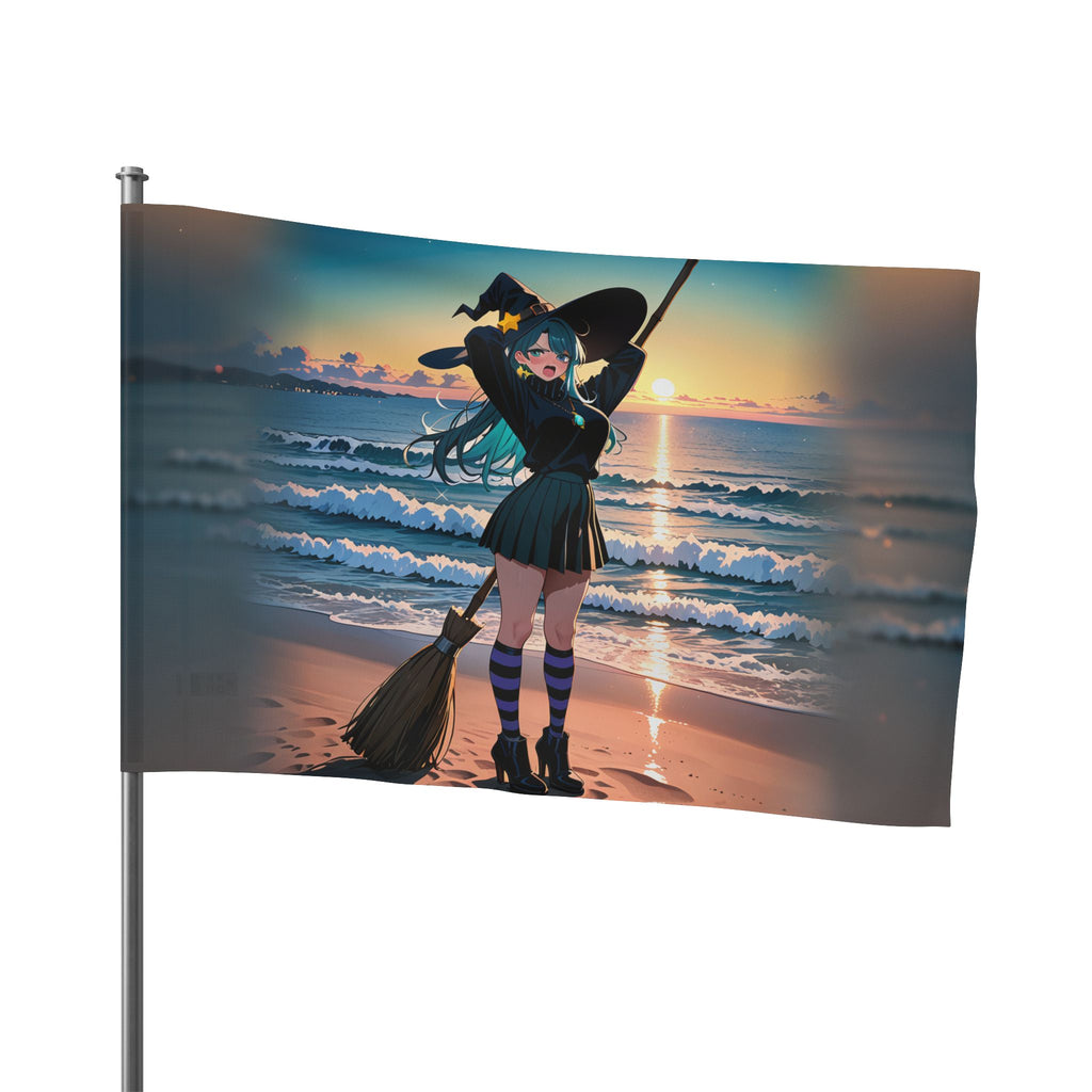 Kirara Hoshi JJK Anime Wall Flag Witch Beach Pinup — Beach Babes Pt. 6