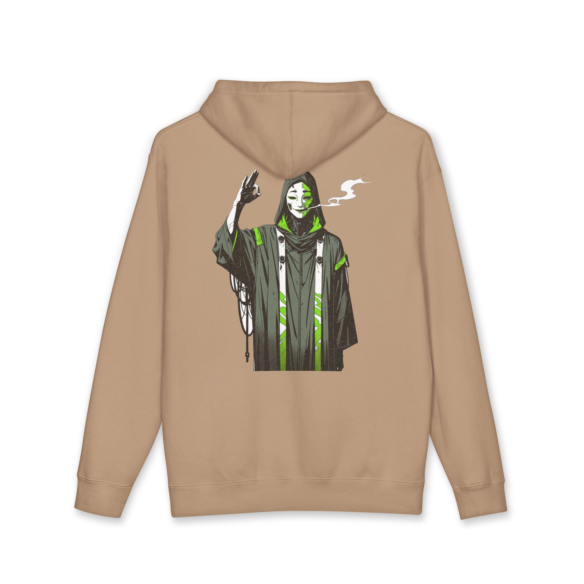 Anime Streetwear Hoodie Serpent Shaman Back Graphic Pullover