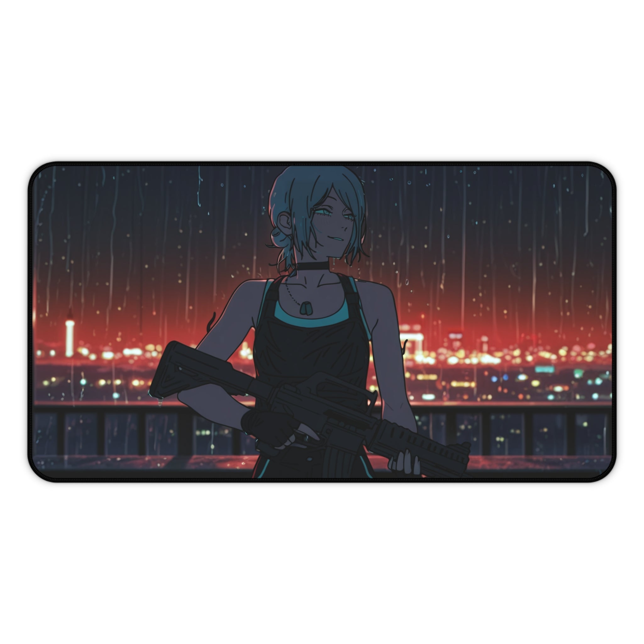 Reze Chainsaw Man Anime Desk Mat Tactical Night Scene Tactical Girls Pt. 4