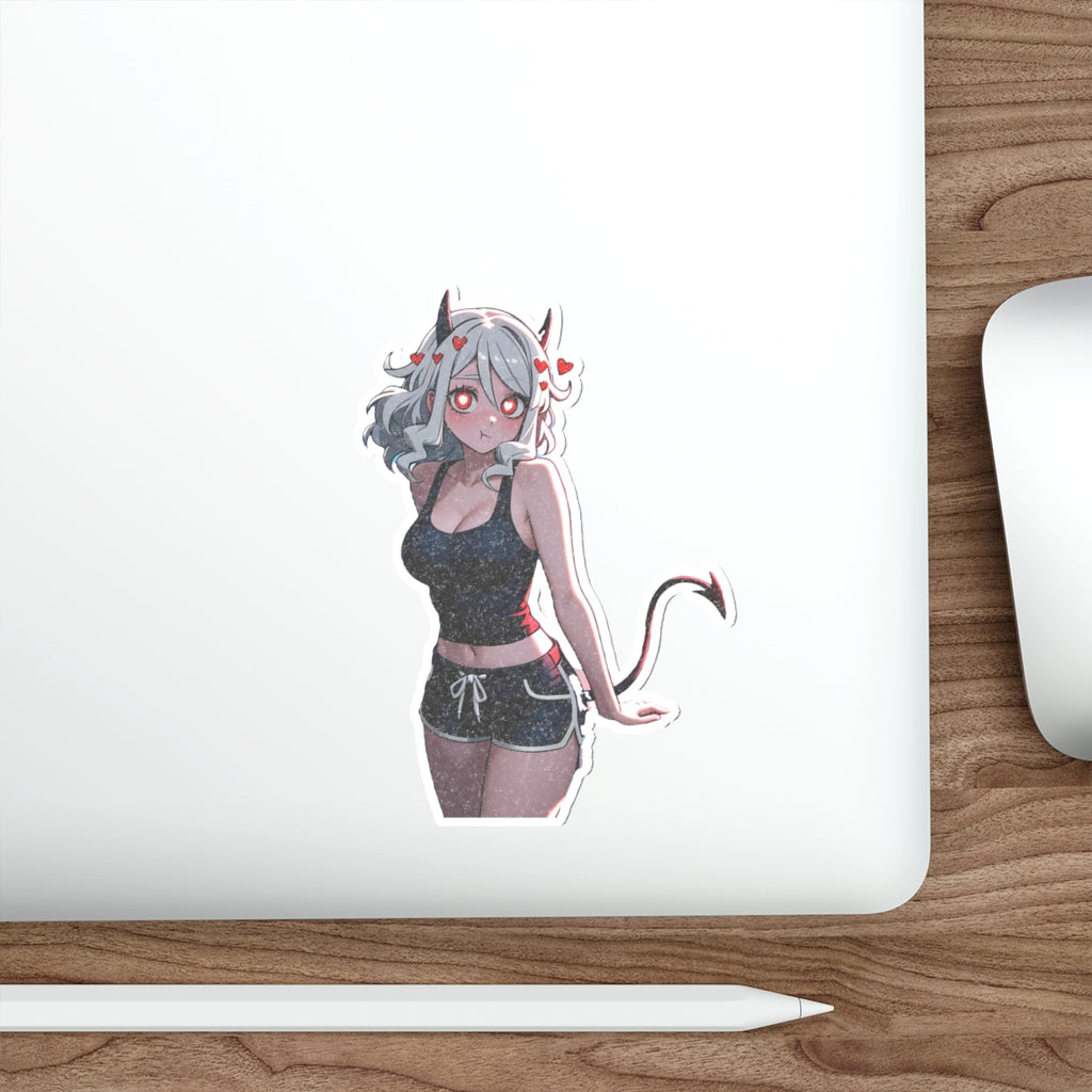 Modeus Helltaker Anime Pinup Sticker | Die Cut Vinyl Fan Art — Lore Pt. 1