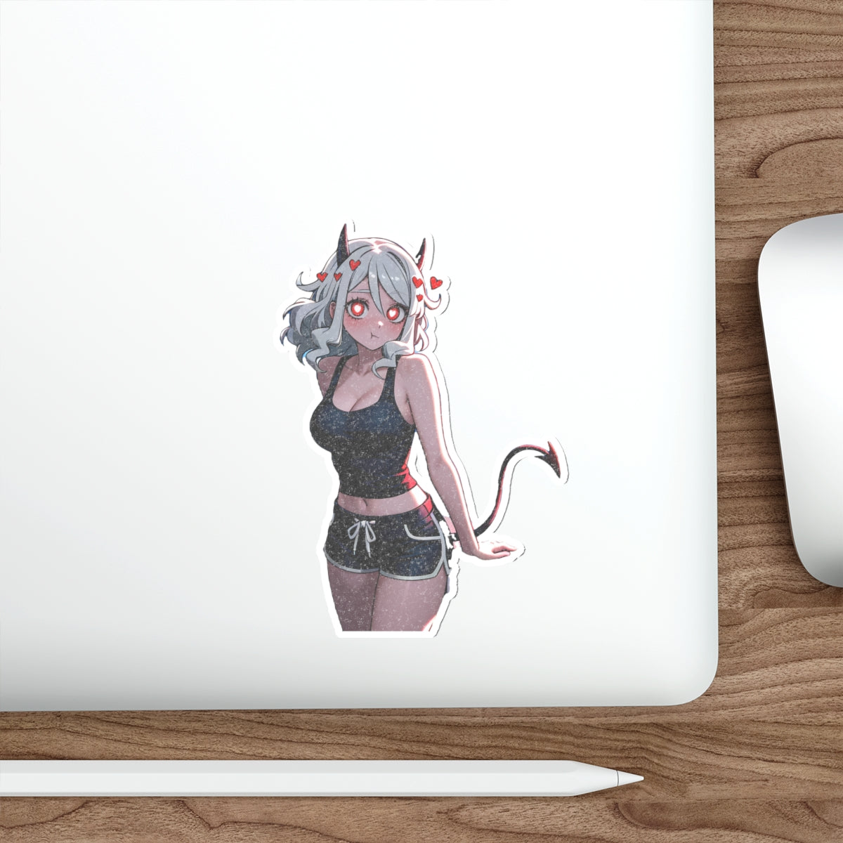 Modeus Helltaker Anime Pinup Sticker | Die Cut Vinyl Fan Art — Lore Pt. 1
