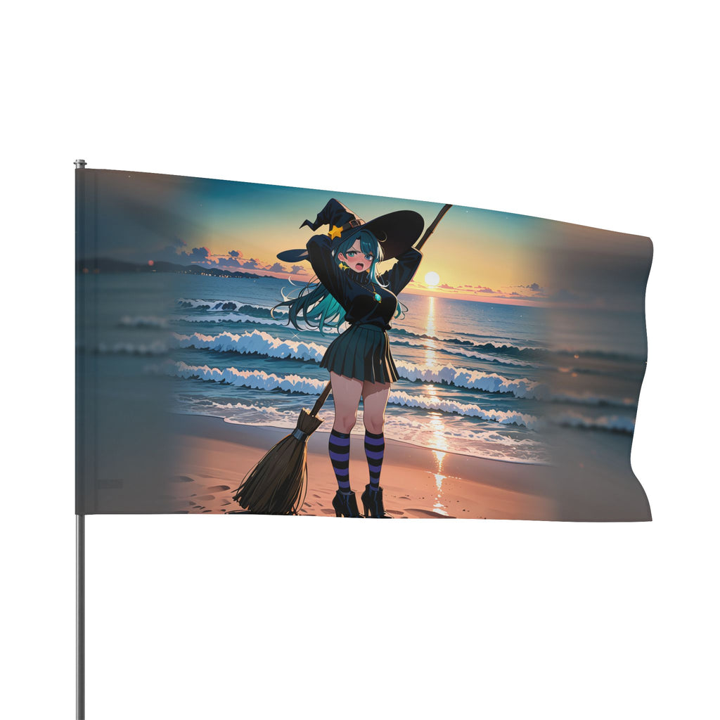 Kirara Hoshi JJK Anime Wall Flag Witch Beach Pinup — Beach Babes Pt. 6