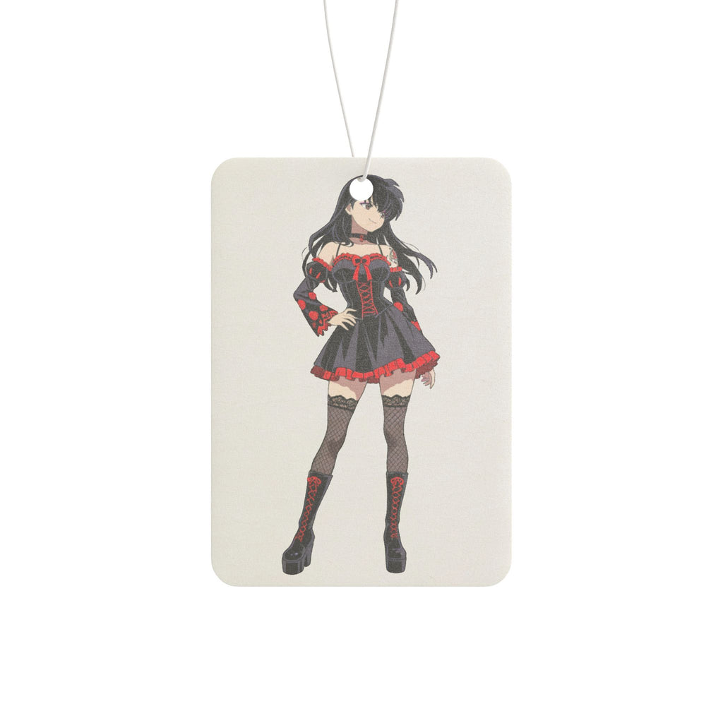 Kagome Inuyasha Gothic Anime Air Freshener | Dark Pinup Fan Art Car Charm