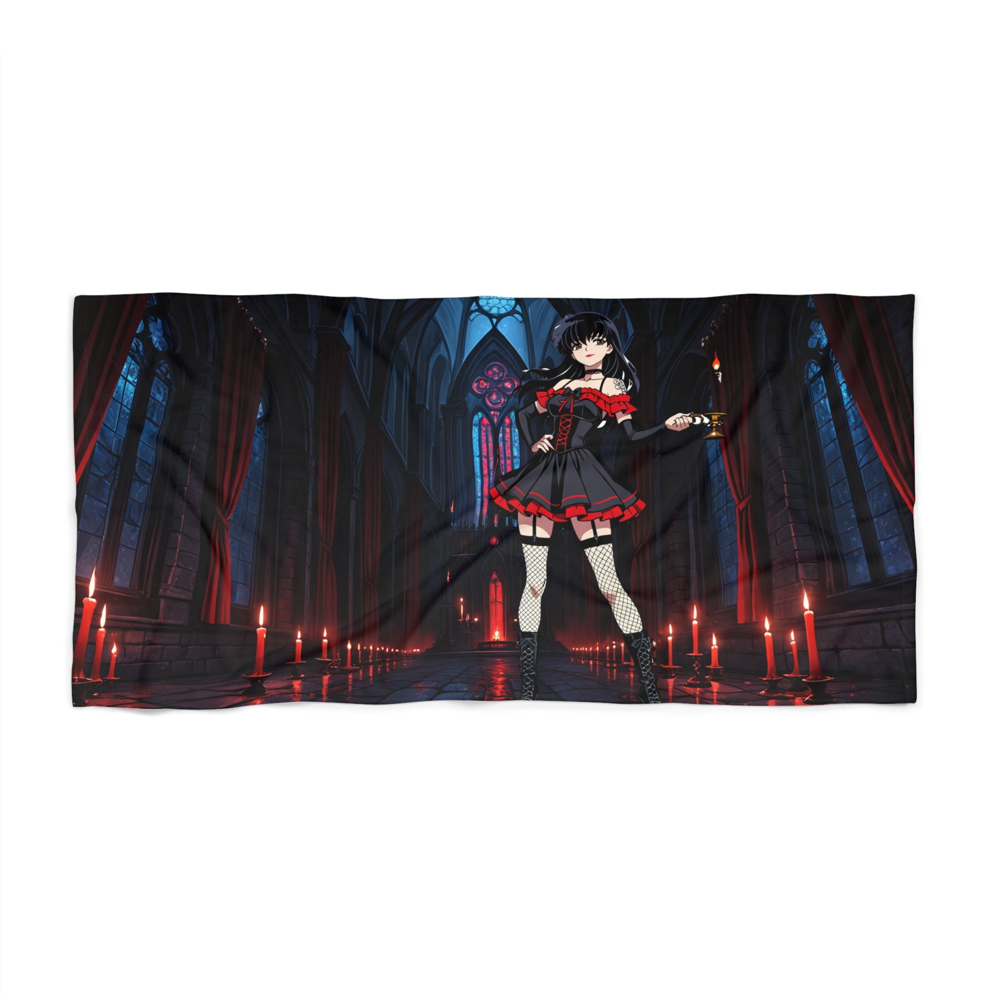 Kagome Inuyasha Spicy Gothic Anime Beach Towel Fan Art Pinup