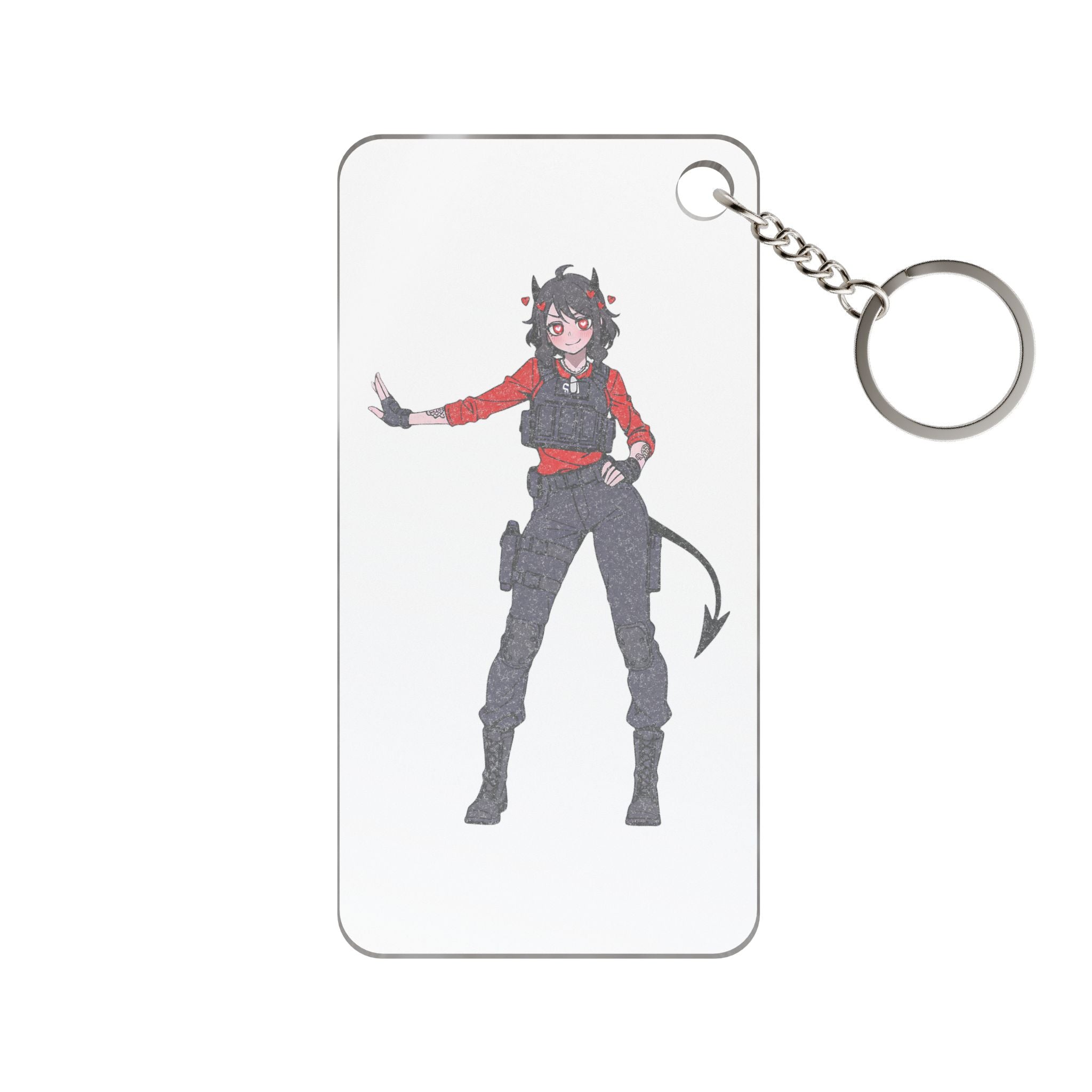 Modeus Helltaker Anime Keychain Charm | Tactical Pinup Fan Art