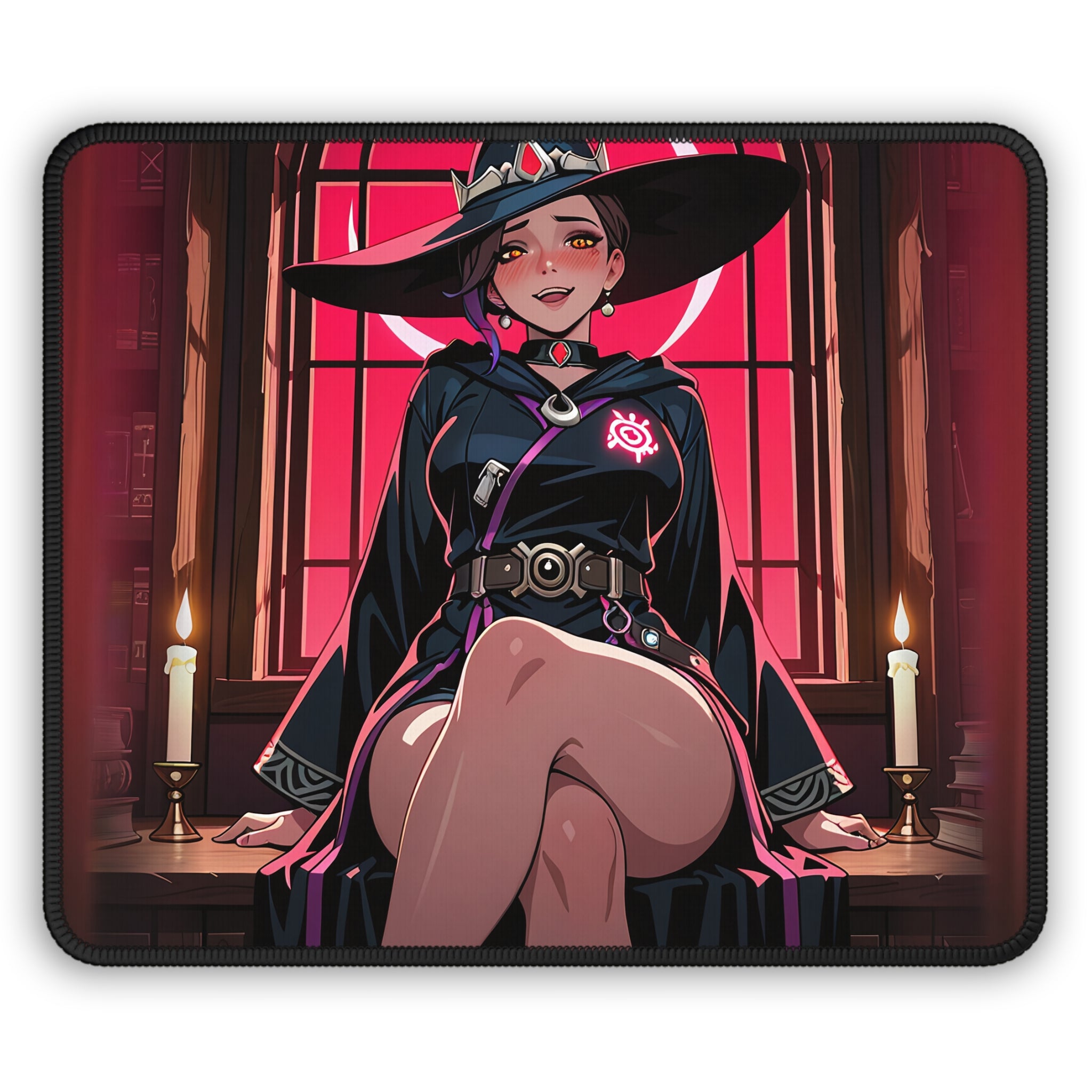 Domina Overwatch Witch Anime Mouse Pad Halloween Pinup — The Spicy Den Pt. 3
