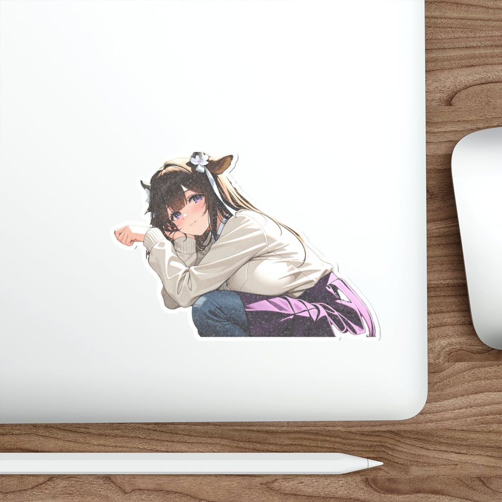 Kashino Azur Lane Anime Vinyl Sticker | Varsity Jacket Soft Cute Fan Art