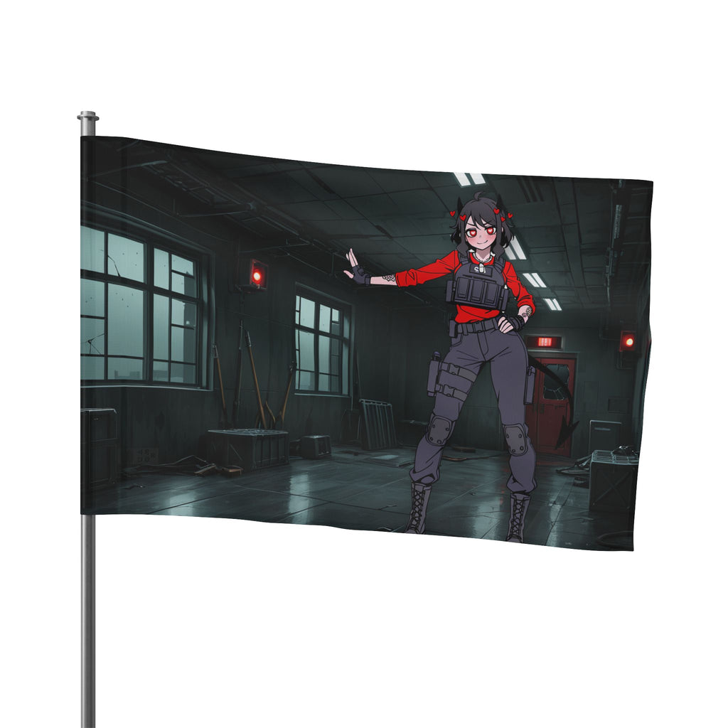 Modeus Helltaker Anime Wall Flag | Tactical Pinup Banner