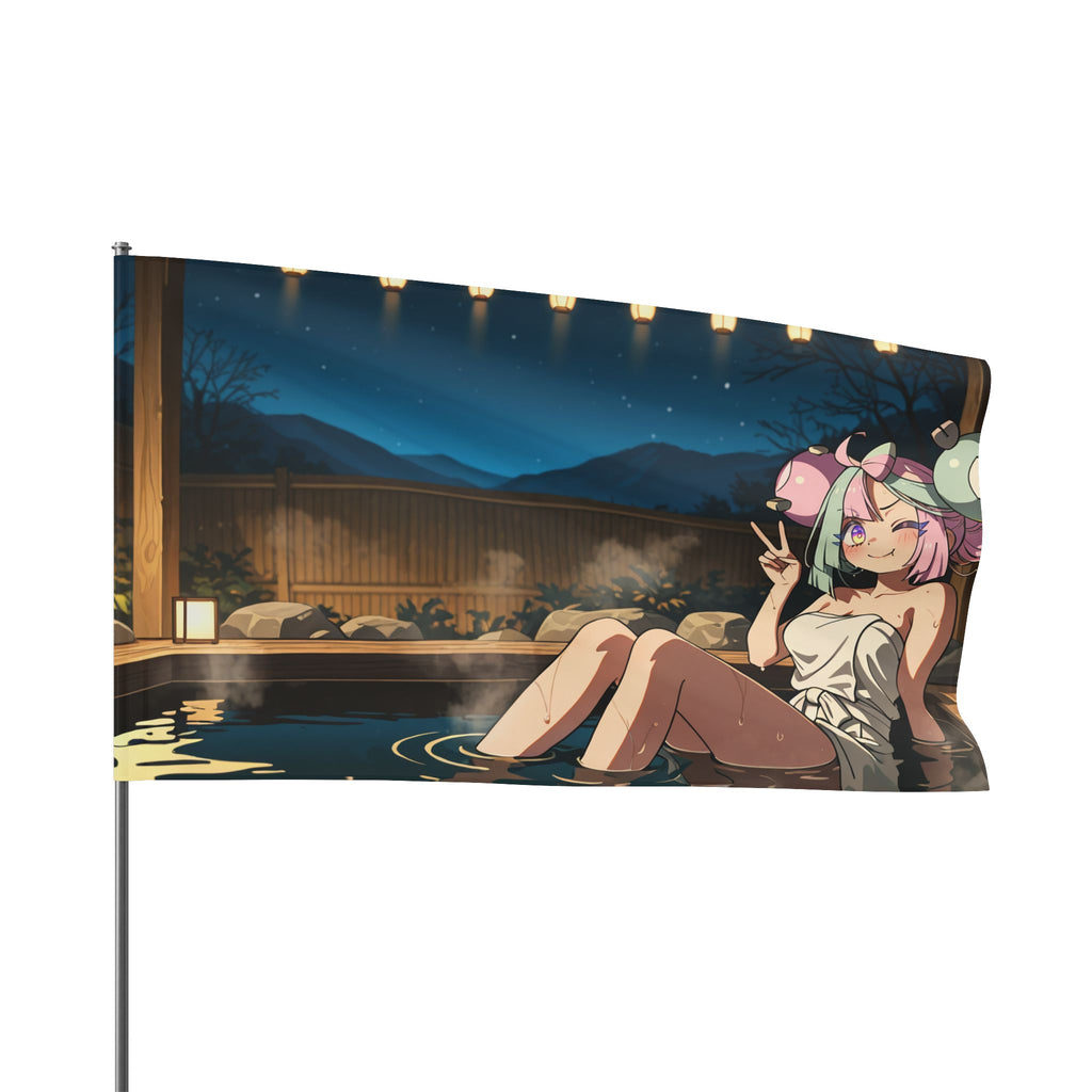 Iono Spicy Onsen Pinup Anime Flag — Onsen Pt. 2 (Spicy)